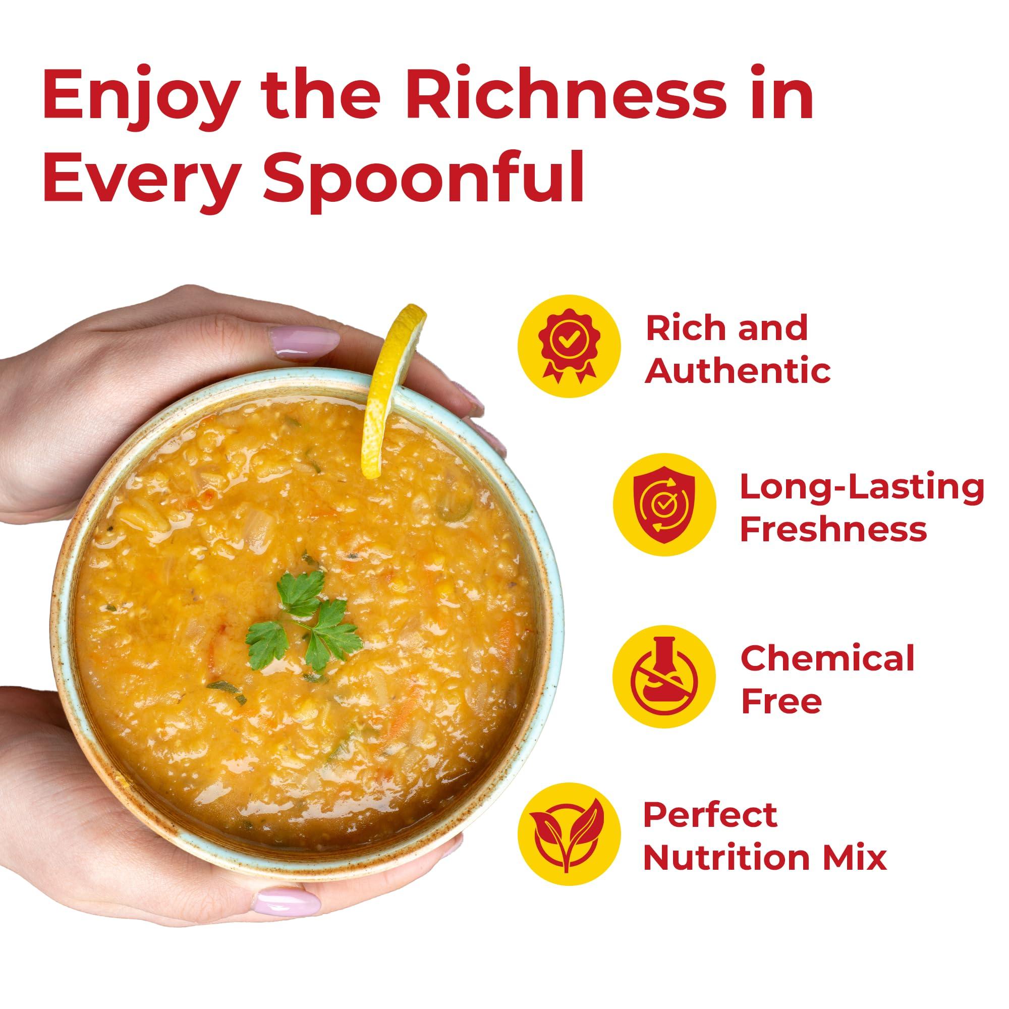 Darsa Organics Mix Lentils 2 lb – USDA Organic, Non-GMO, Kosher Mixed Dal – High Protein Indian Red Lentil Blend for Soup, Stews, Curry & Snacks – Chemical-Free, Premium Quality, Food-Grade Packaging - Image 5