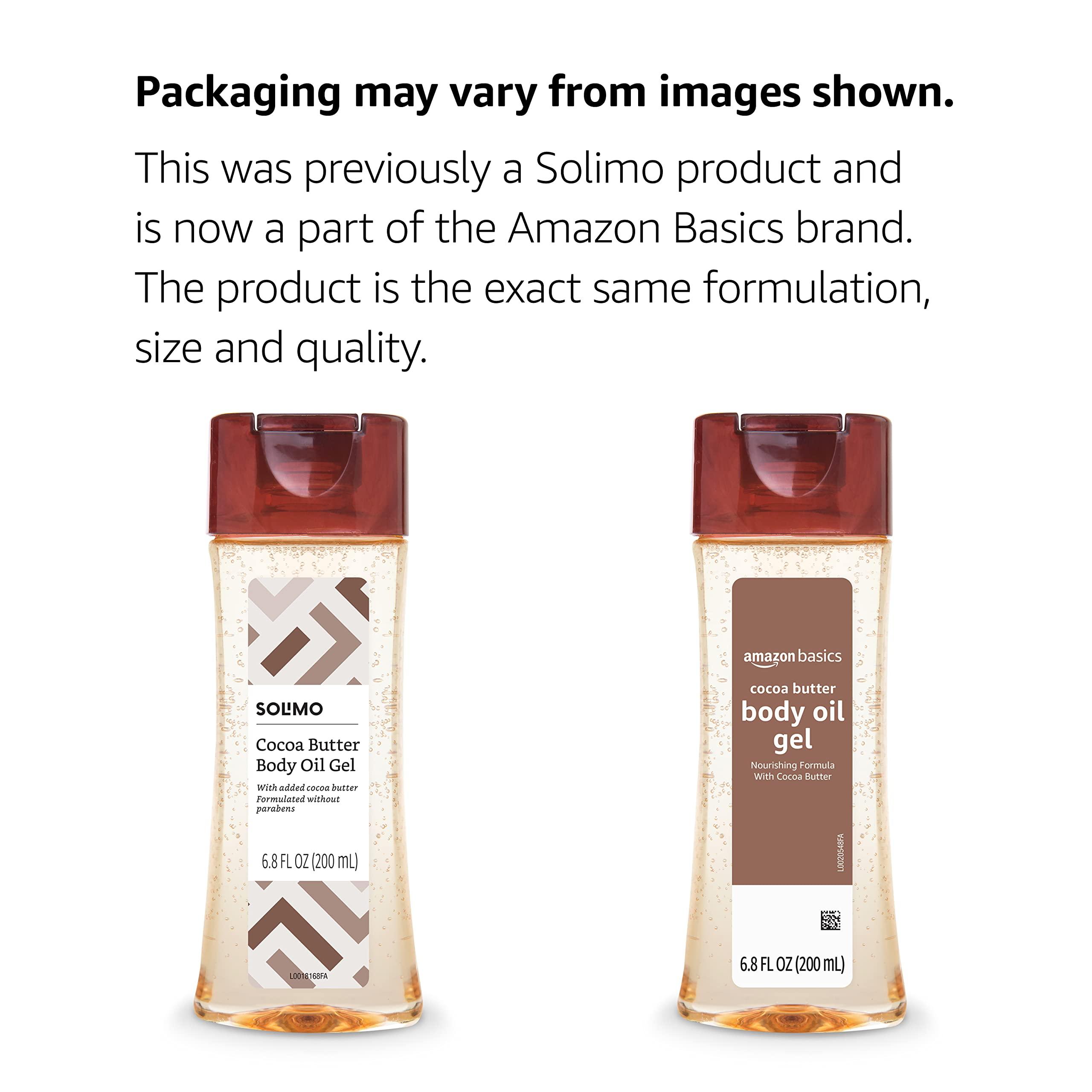 Amazon Basics Body Oil Gel with Cocoa Butter, Paraben Free, 6.8 Fl Oz (Pack of 1) (Previously Solimo) - Image 2