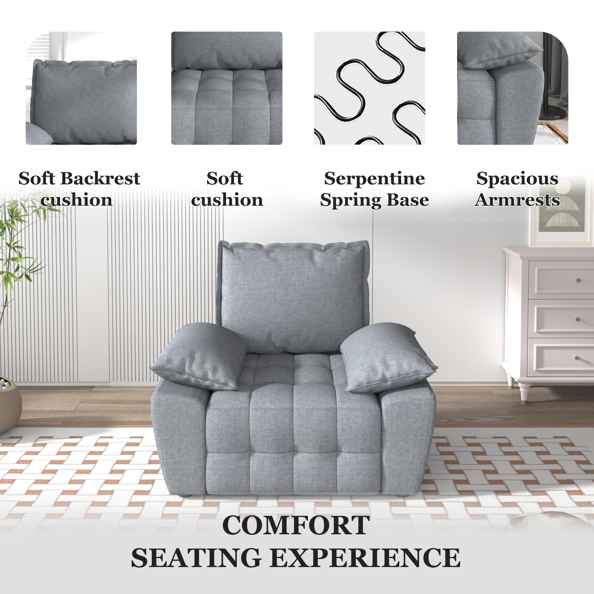 SILKIR Sectional Couches for Living Room,Modular Sectional Sofa,L Shaped Couch,Sofa with Chaise,Modular Sofa for Bedroom - Image 4