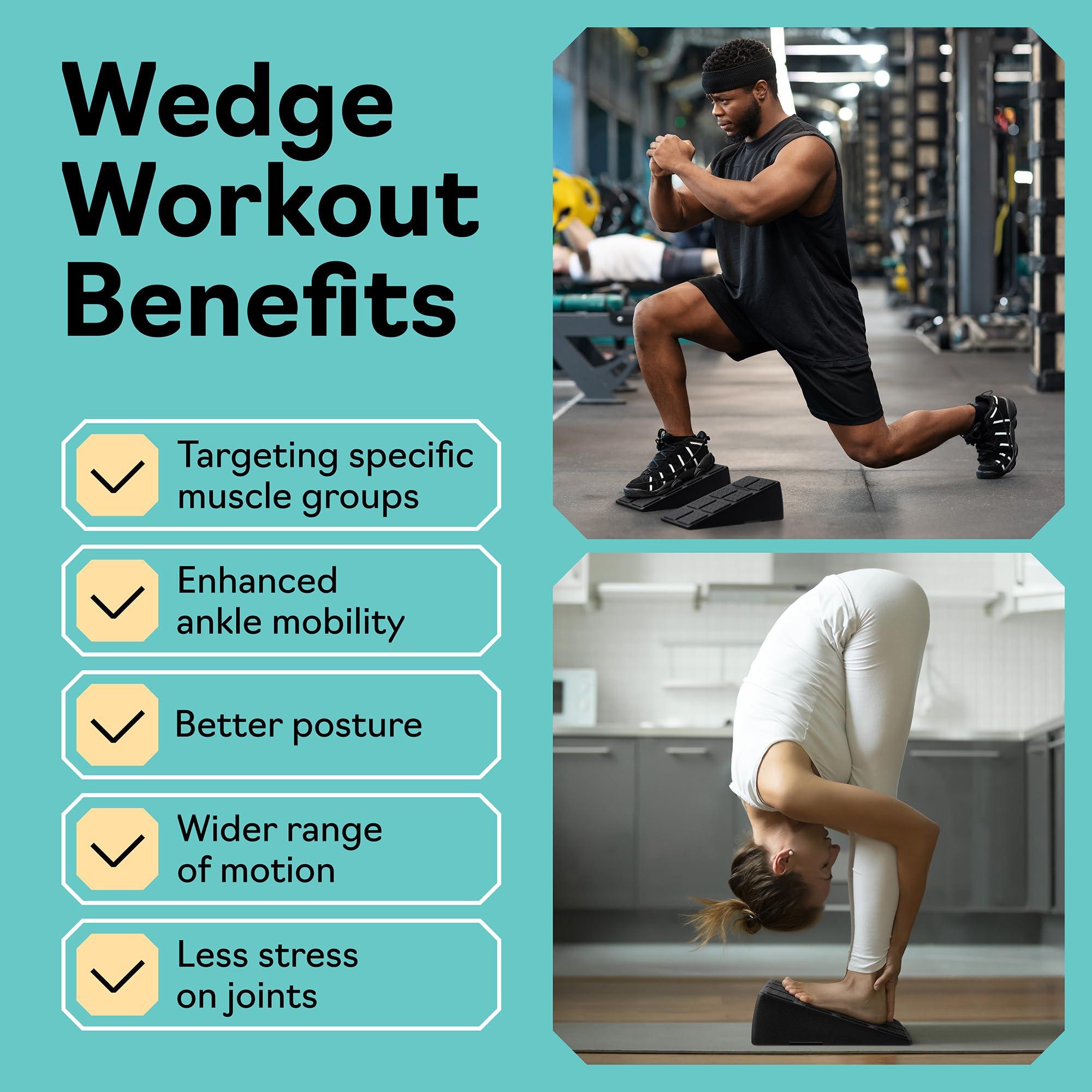 Squat Wedge - Squat Wedge Block 520 LBS Weight Capacity - Slant Board for Calf Stretching - Calf Stretcher Slant Board - yoga blocks - Image 7