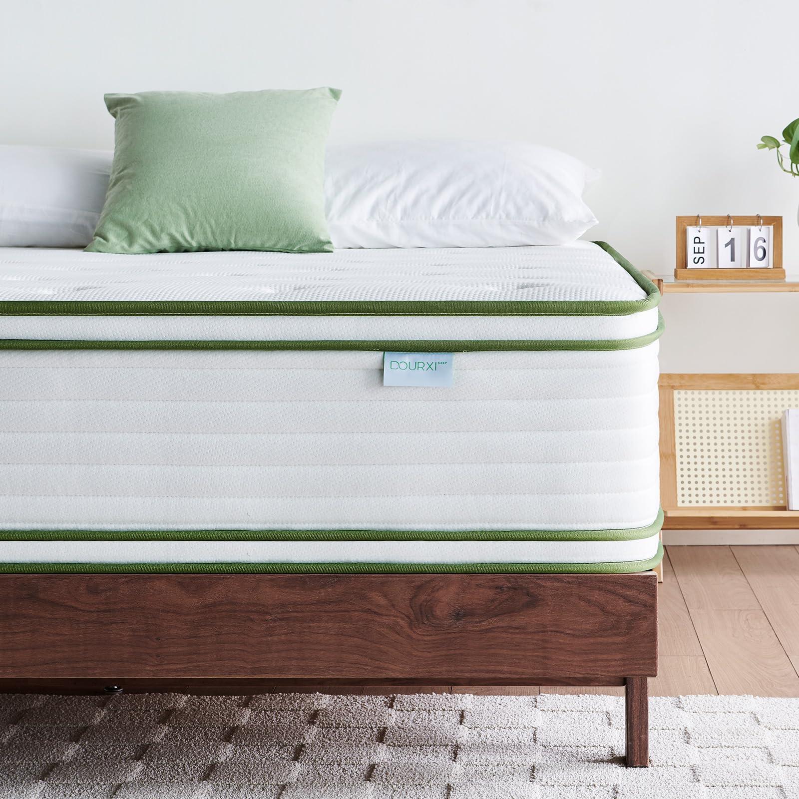 Dourxi King Size Mattress, 14 Inch Hybrid Mattress King in a Box, Gel Memory Foam and Individual Pocket Springs, Cooling Sleep and Pressure Relief, Plush Support Feel, 80 * 76 * 14 Inch - Image 8