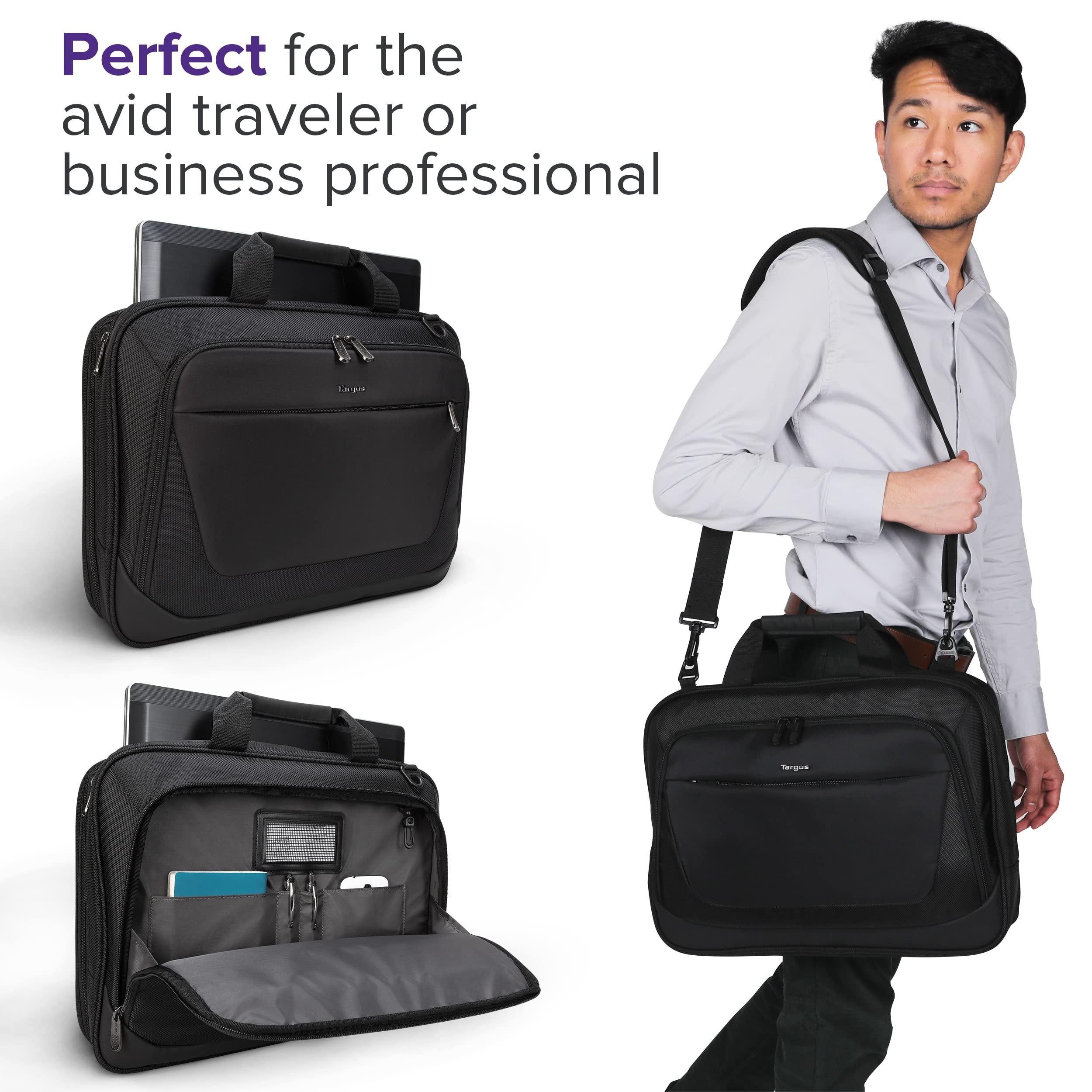 Targus CityLite Laptop Briefcase Shoulder Messenger Bag for 15.6-Inch Laptop, Black (TBT053US) - Image 3