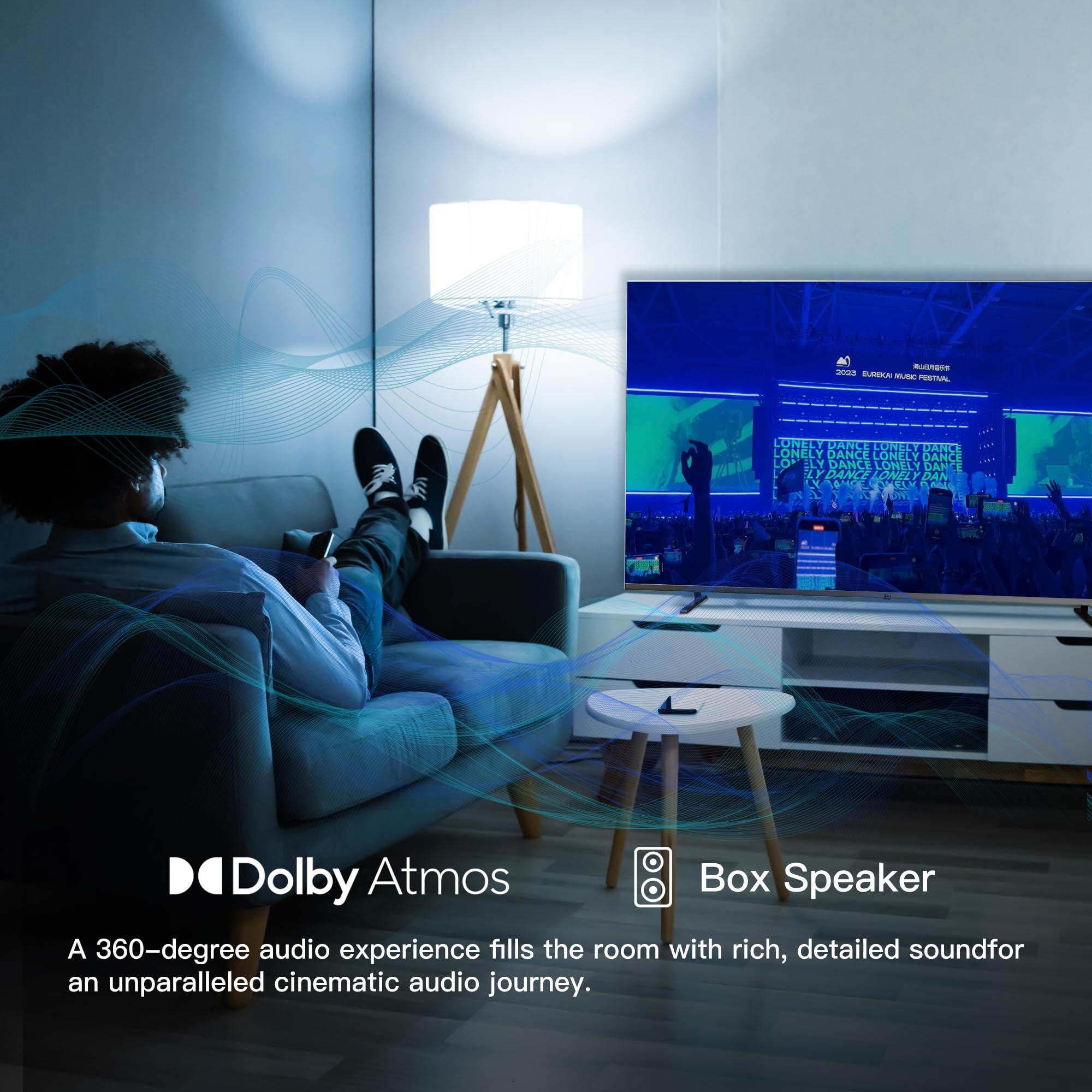 FPD Canvas-Series CG55-C1 55-inch Smart TV with Google TV, 4K UHD, HDR 10, Dolby Vision, Google Play, Google Cast Built-in, Stream Live TV, MEMC, 2024 Model, Dolby Atmos, Voice Remote - Image 3