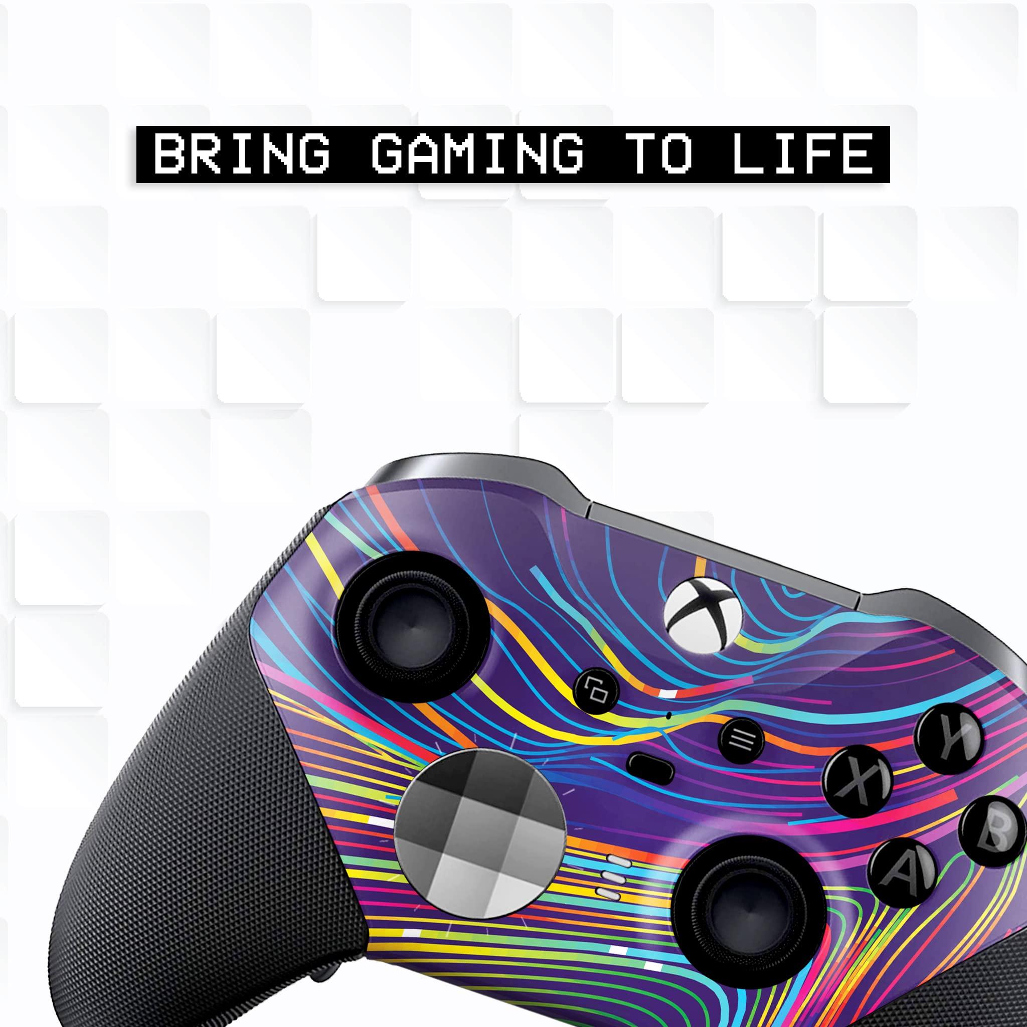 Moving Abstract Customised Wireless Controller for Elite by BCB. Original Elite Series 2 Controller Compatible with X-box One/Series X & S. Customized with Water Transfer Printing (Not a Skin) - Image 4