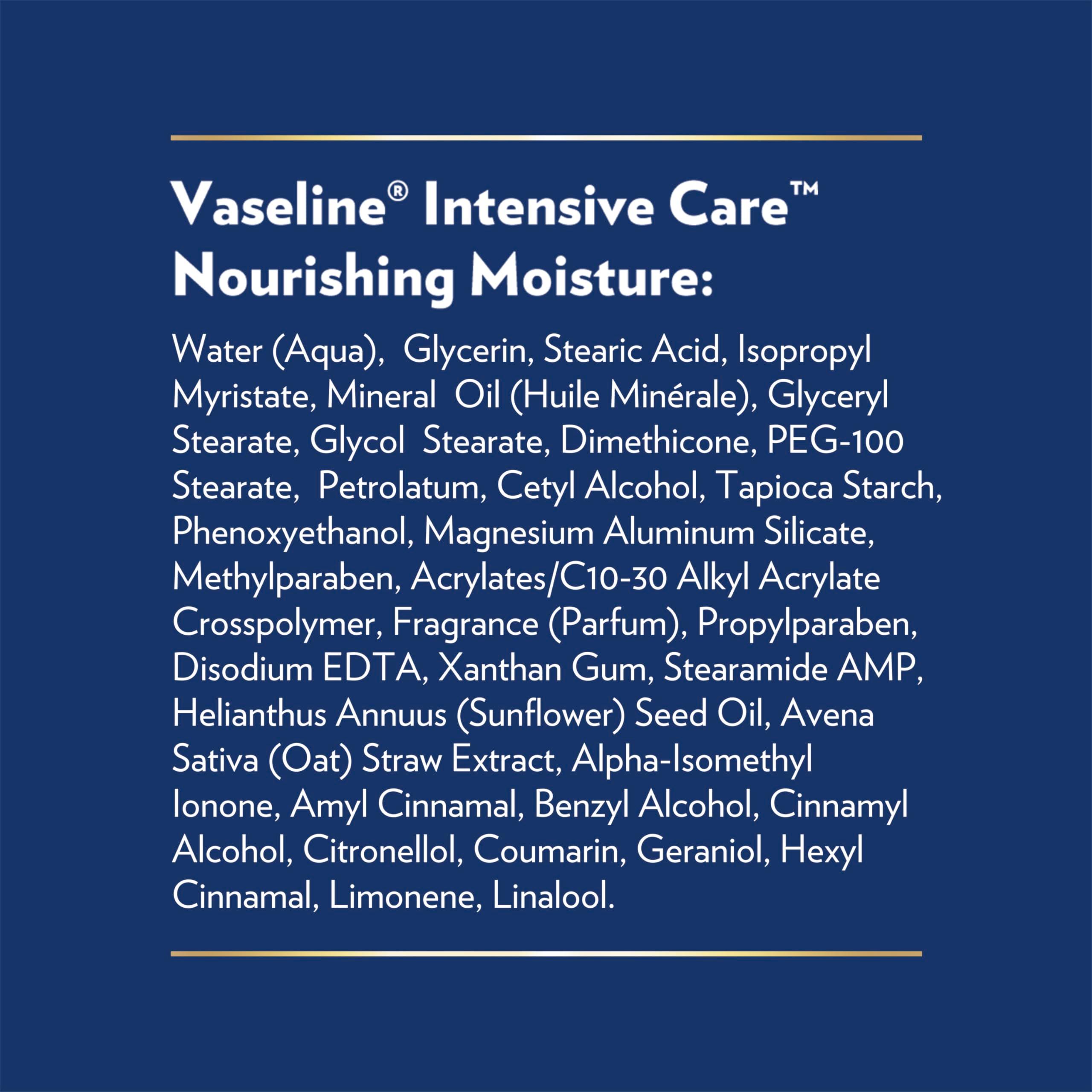 Vaseline Intensive Care Nourishing Moisture Body Lotion 3 Pk Made with Ultra-Hydrating Lipids + Pure Oat Extract for Dry Skin, for Nourished, Healthy-Looking Skin 20.3 oz - Image 8