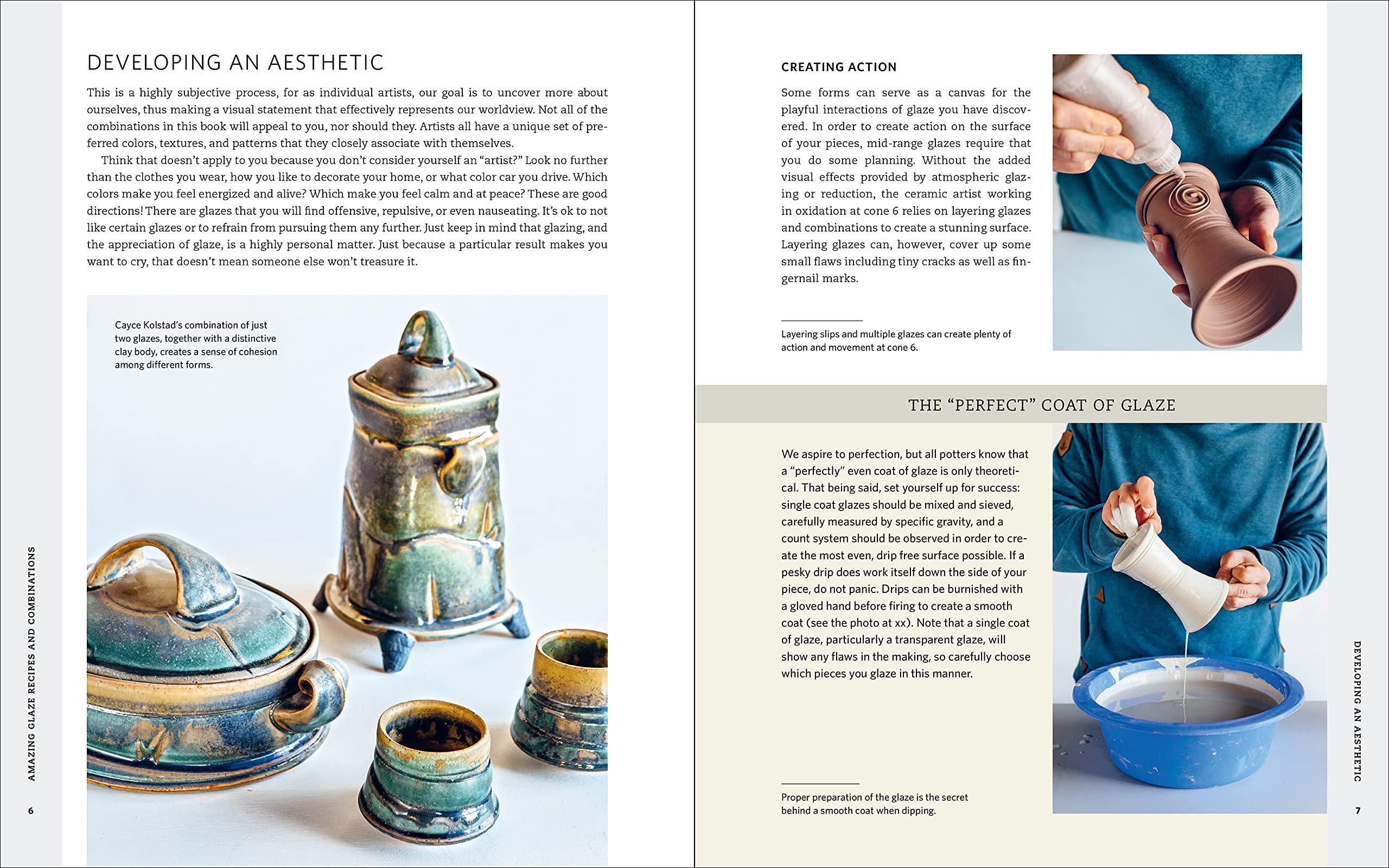 Amazing Glaze Recipes and Combinations: 200+ Surefire Finishes for Low-Fire, Mid-Range, and High-Fire Pottery (Mastering Ceramics) - Image 3