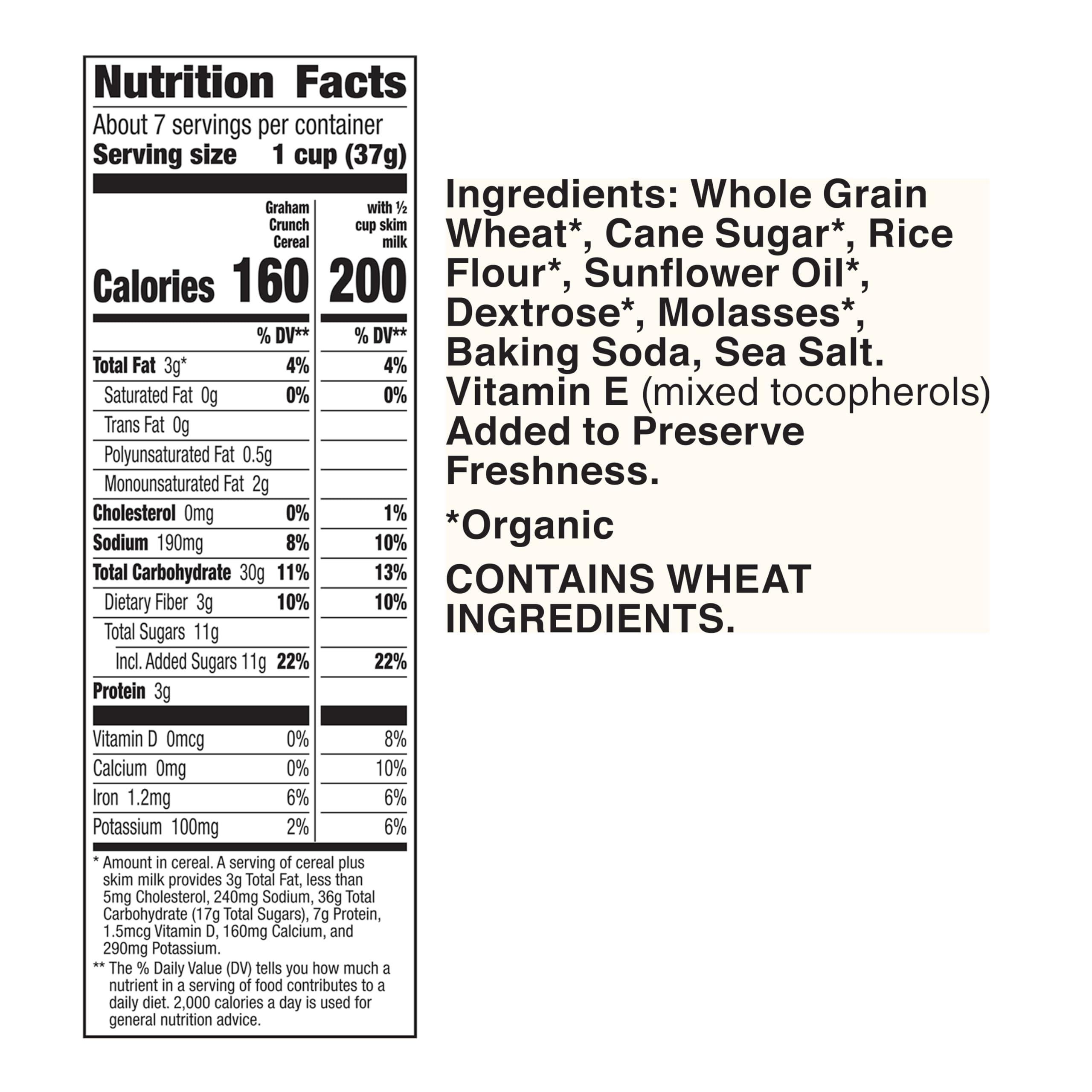Cascadian Farm Organic Graham Crunch Cereal, 9.6 oz. - Image 6