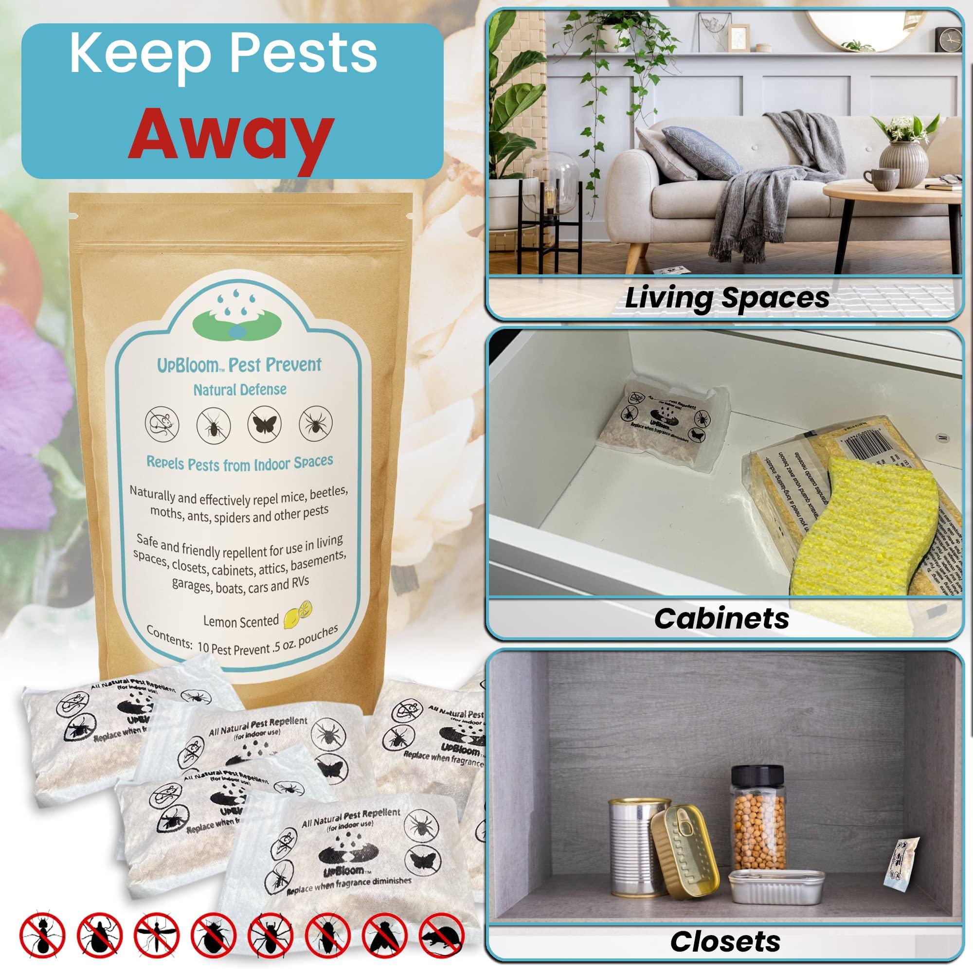 UpBloom - Pest Prevent All-Natural Repellents Home and Garage Defense from Mouse, Spider, Roaches, and Insects 10 Pest Control and Repeller Pouches - Image 4