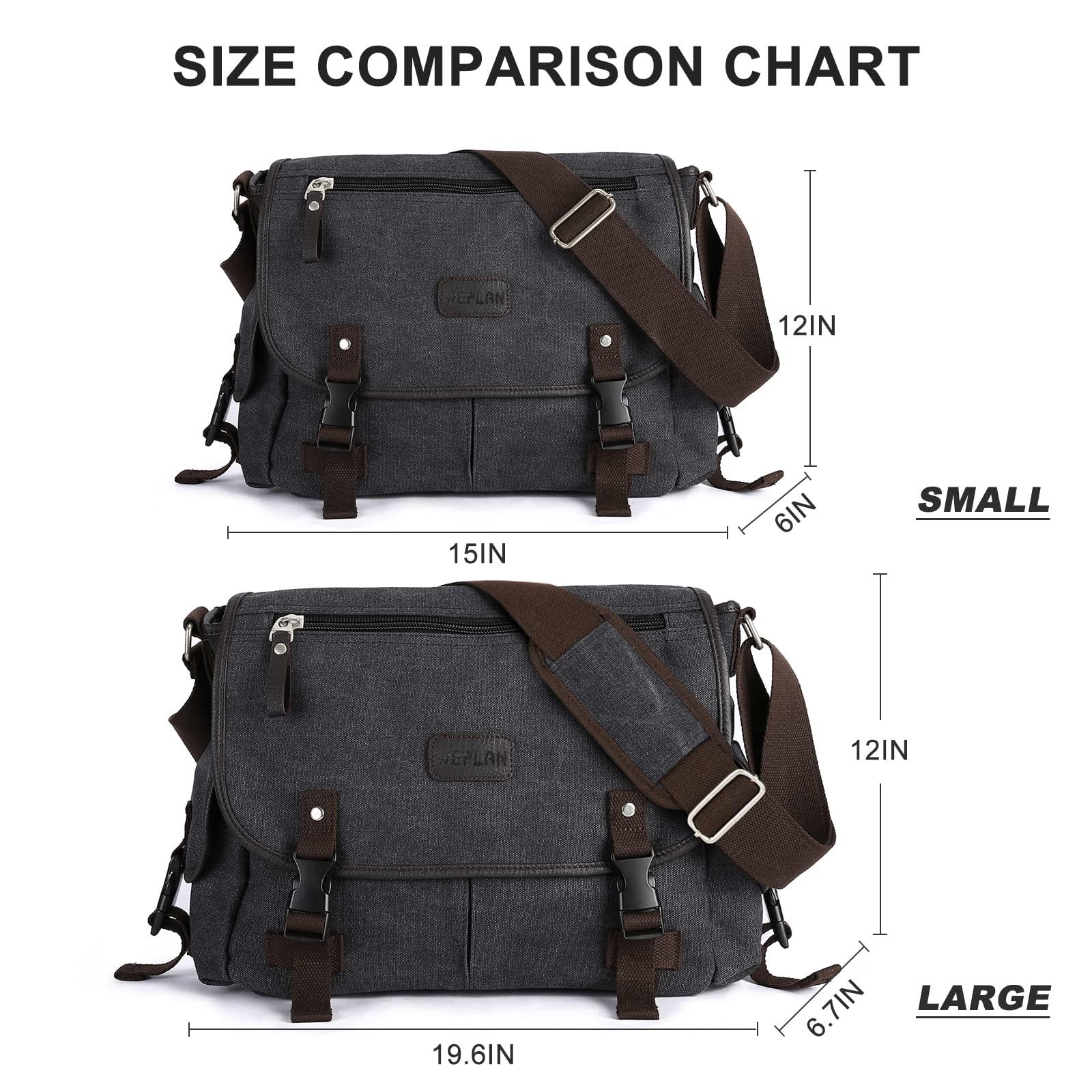 Messenger Bag Men,Waterproof Crossbody Bag,Satchel Shoulder Bag - Image 3