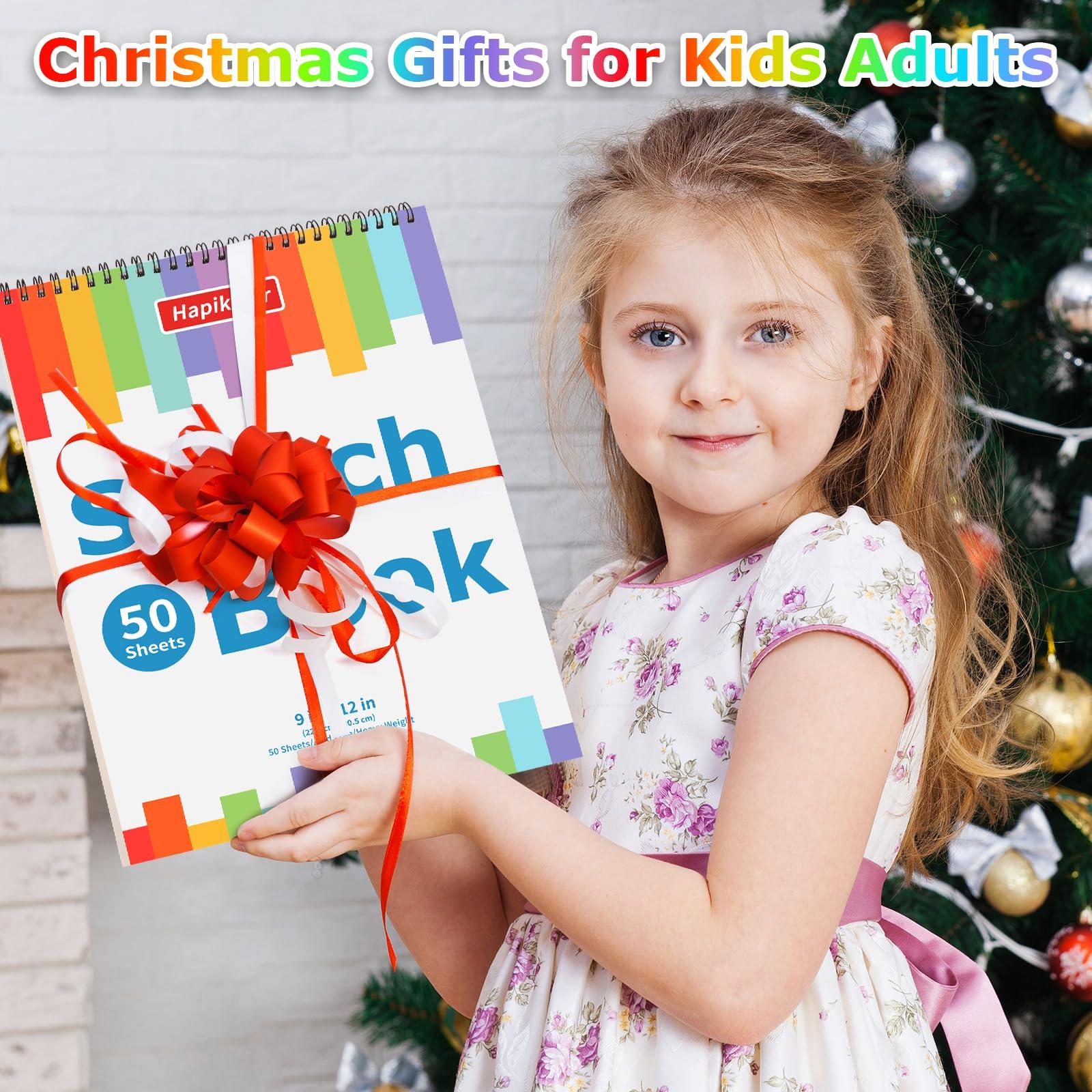 9" x 12" Sketch Book, 2-Pack 50 Sheets Spiral Bound Art Sketchbook, Acid Free Artist Drawing Book Paper, Art Supplies for Adults Kids, Craft Activities, Sketch Paper for Drawing Coloring Sketching - Image 2