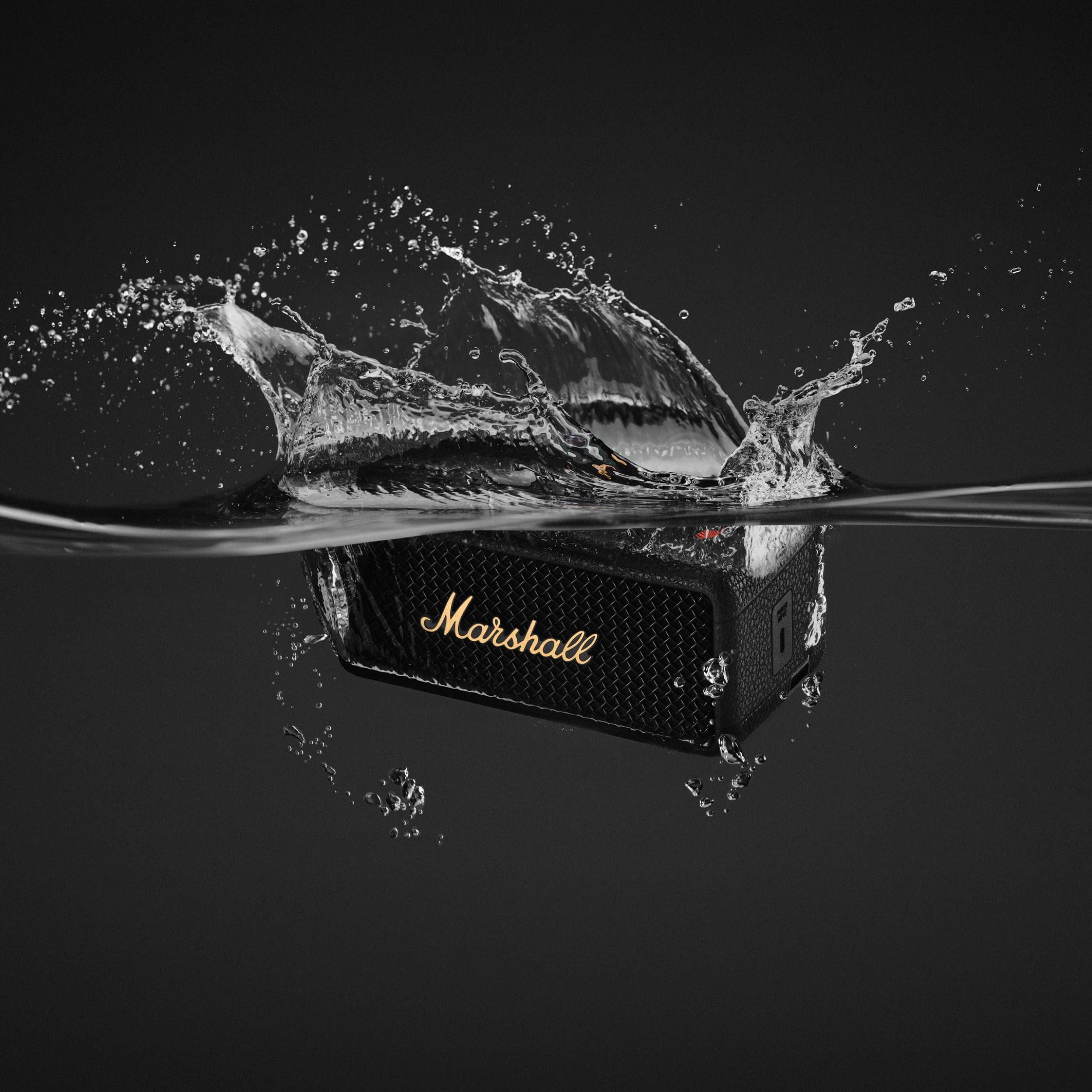 Marshall Emberton III Portable Bluetooth Speaker - Black & Brass - Image 10