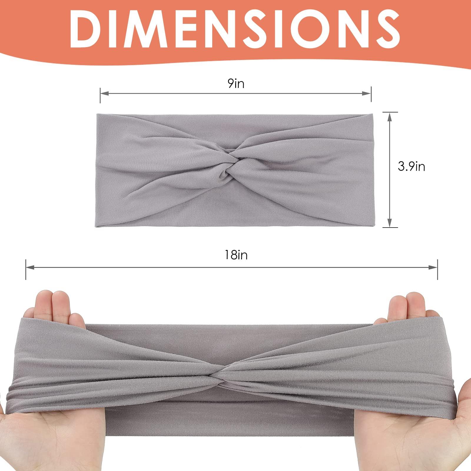 Panleding 12 Pcs Stretchy Headbands for Women, Absorbed Sport Headband Soft Twist Knotted Headbands for Daily Life Yoga Workout - Image 2