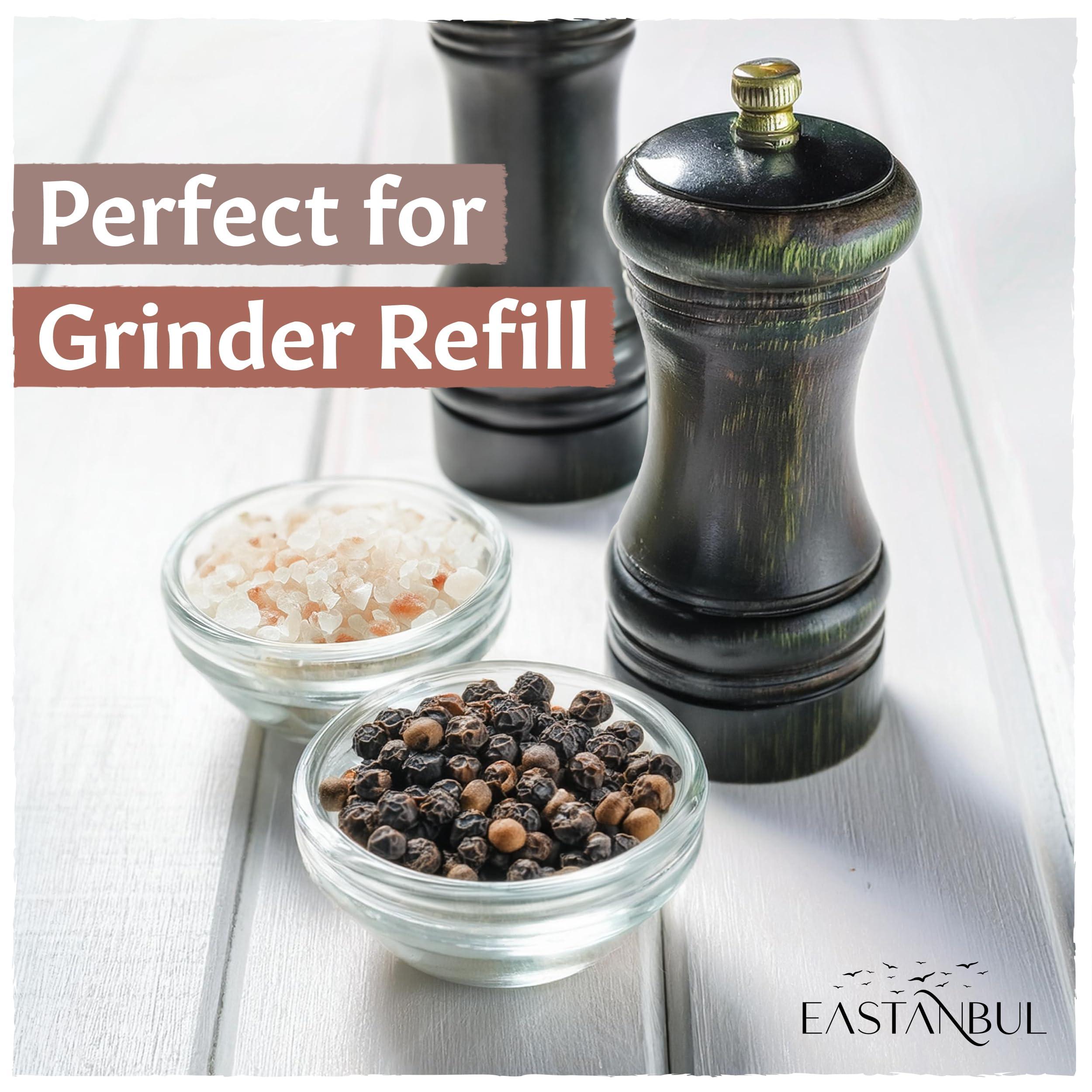 Salt and Pepper for Grinder Refill, Peppercorns Whole 6oz, Pink Himalayan Salt 12.3oz, Peppercorns for Grinder Refill, Himalayan Pink Salt and Pepper, Spice Buddies Series, Gift Box - Image 3