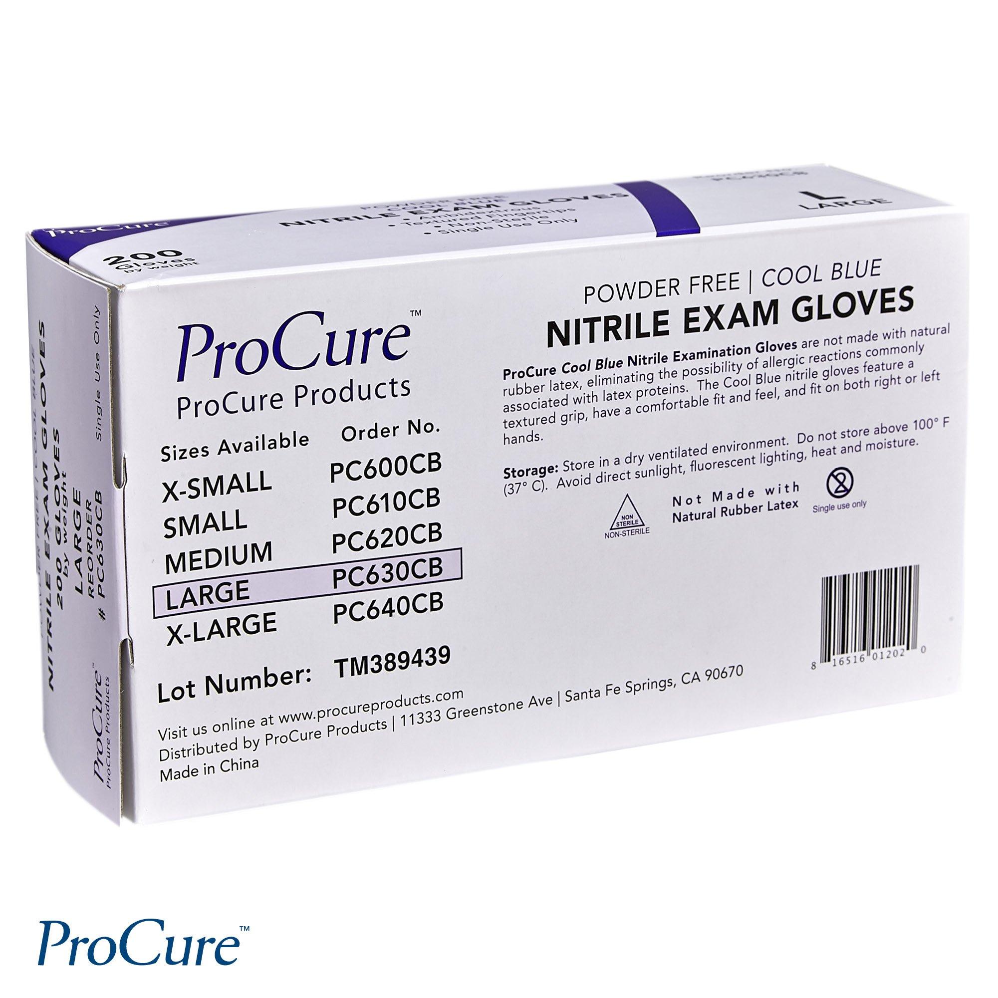 ProCure [200 Count] Disposable Nitrile Gloves - Latex Free, Powder Free Medical Exam Gloves - Image 7