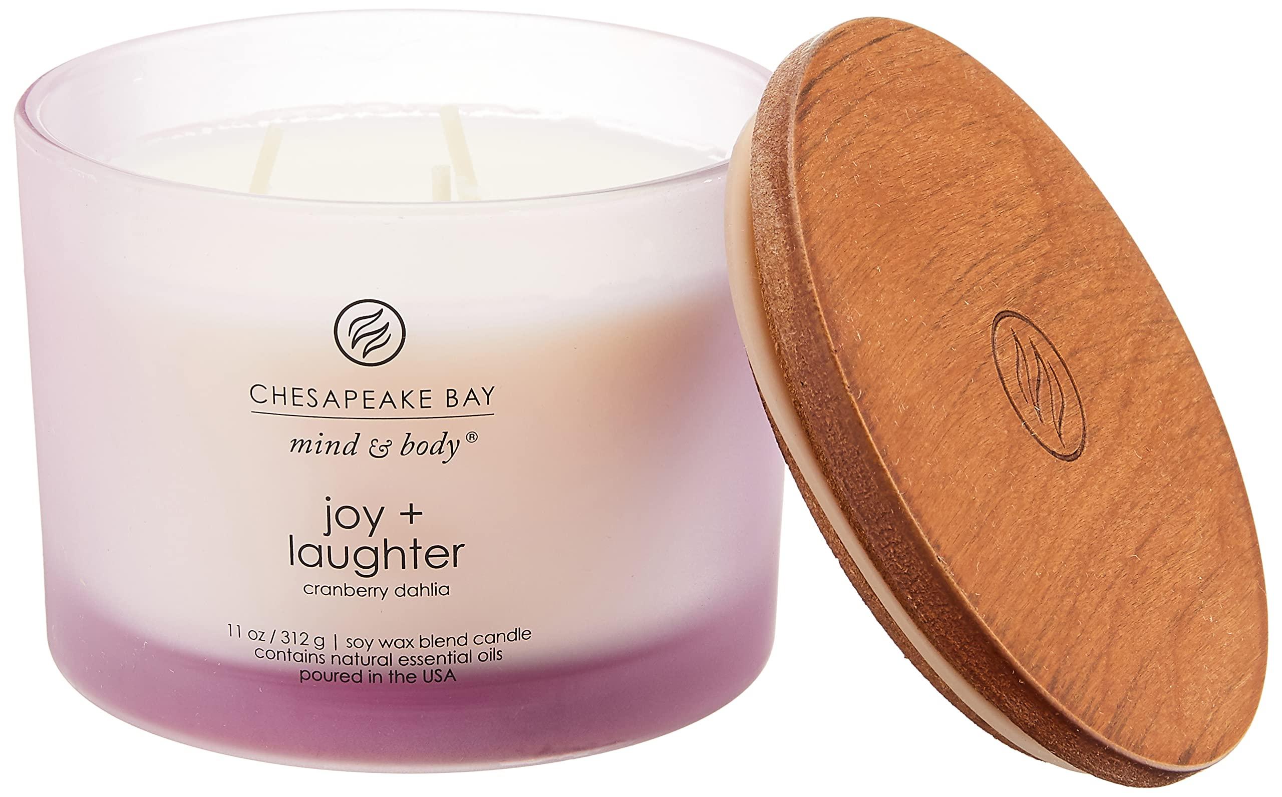 Chesapeake Bay Candle Scented Candle Joy + Laughter (Cranberry Dahlia) Coffee Table Home Décor