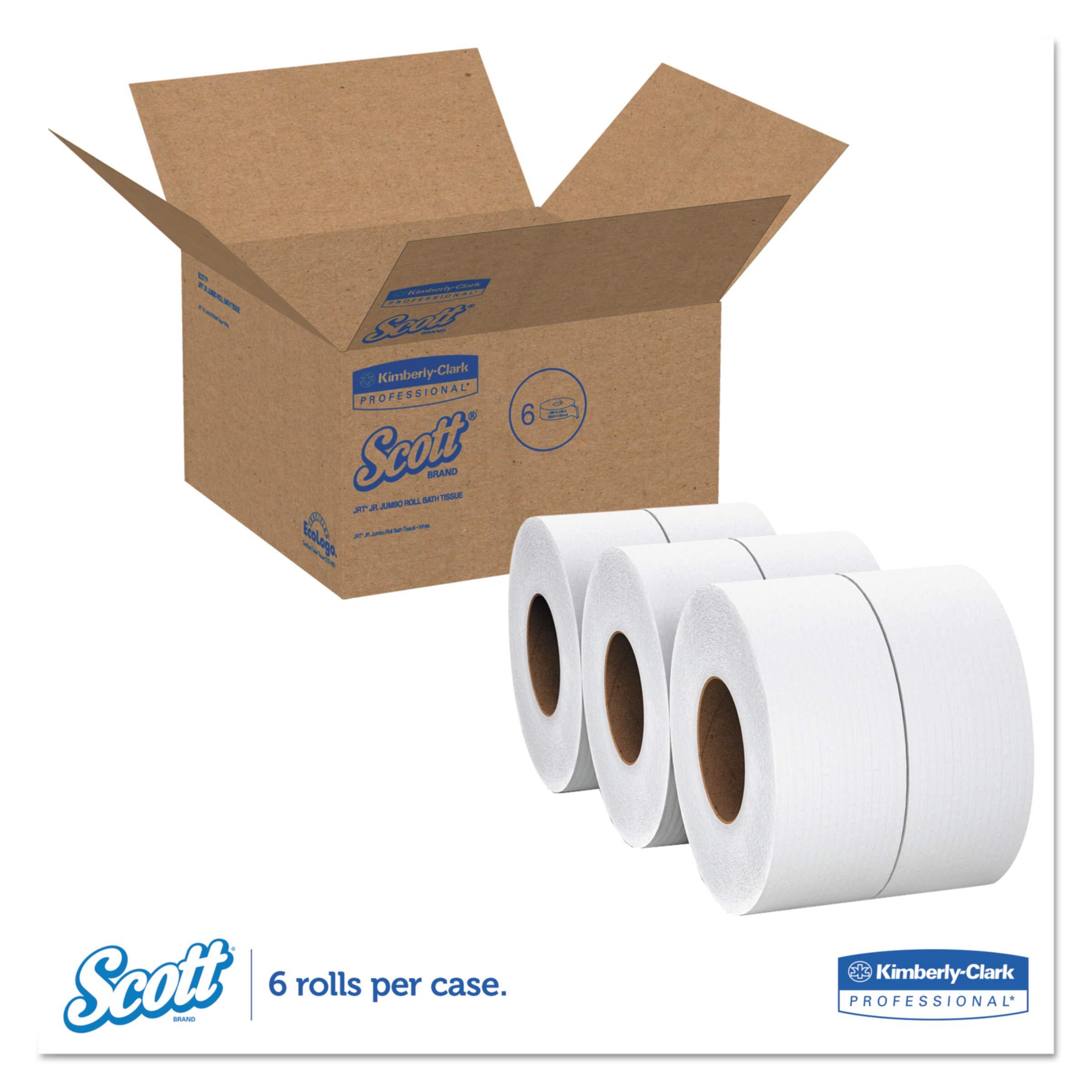 Scott Professional Essential High-Capacity Jumbo Roll Bulk Toilet Paper (07827), 2-Ply, White (6 Rolls at 2,000' Each, 12,000'/Case) - Image 2
