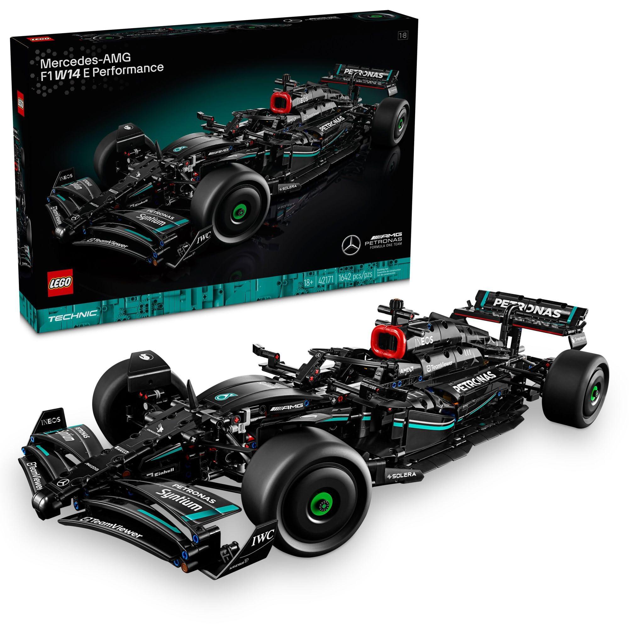 LEGO Technic Mercedes-AMG F1 W14 E Performance Model Car Kits - Formula 1 Building Sets for Adults, Ages 18+ - Gift for Fathers Day - 3D Puzzle of Race Car with Realistic Details - 42171