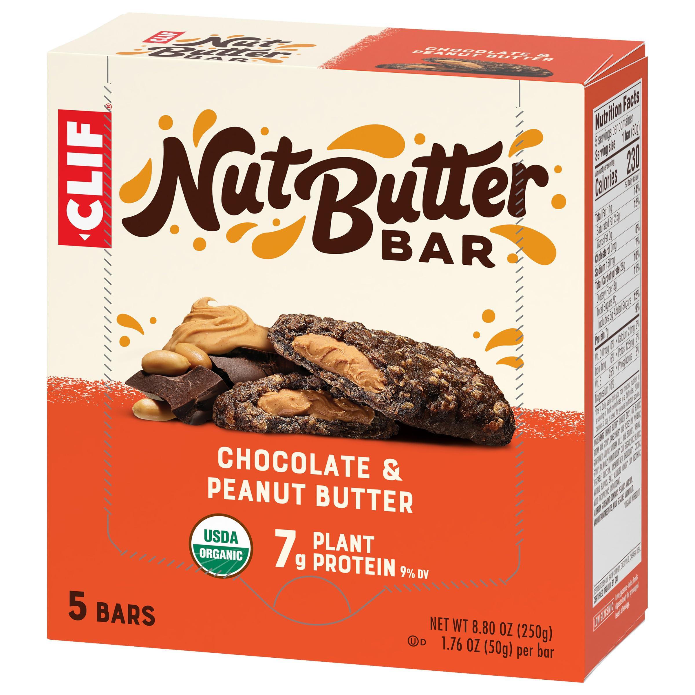 CLIF Nut Butter Bar - Chocolate Peanut Butter - Filled Energy Bars - Non-GMO - USDA Organic - Plant-Based - Low Glycemic - 1.76 oz. (5 Pack) - Image 11