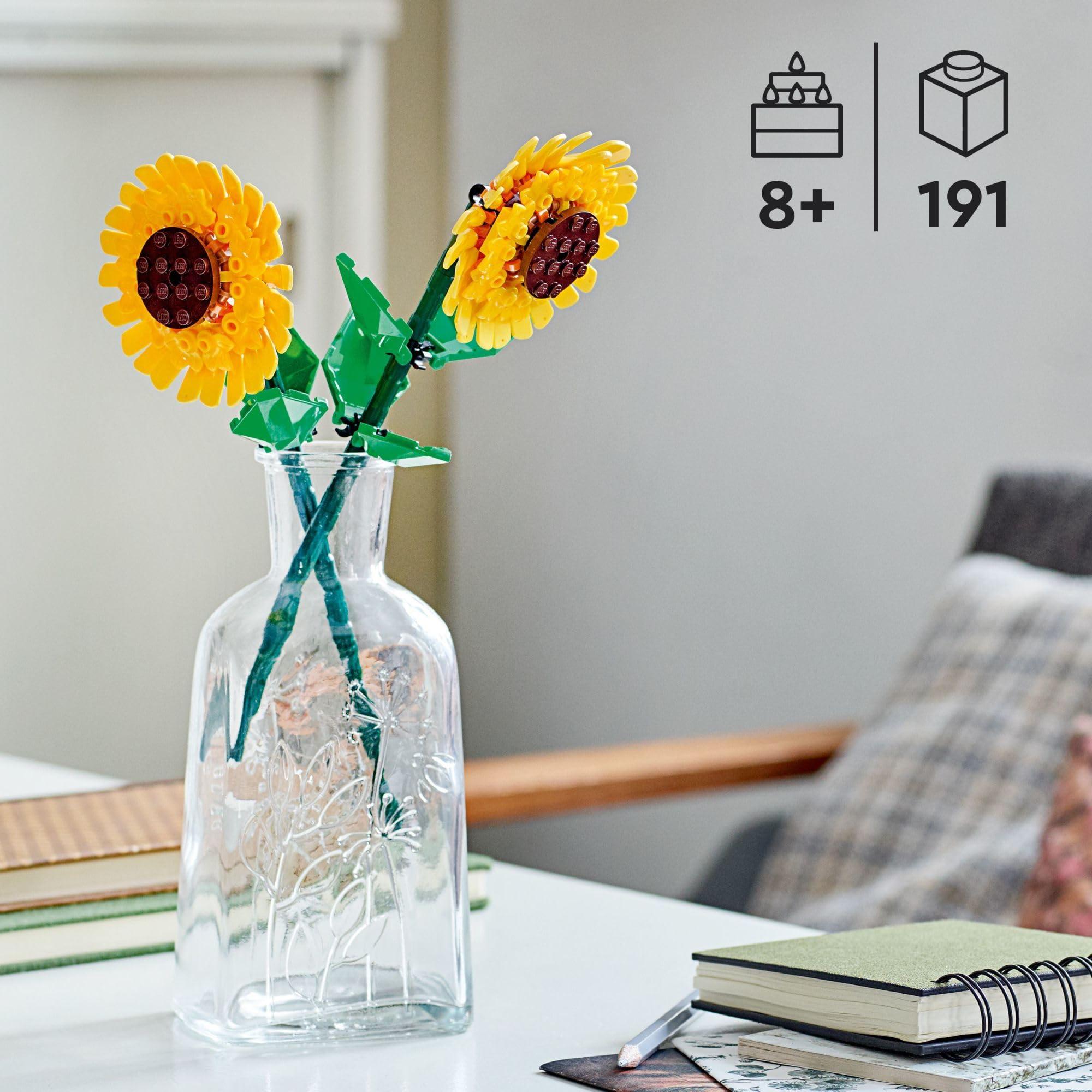 LEGO Sunflowers Building Toy for Kids, Girls and Boys Ages 8+ - Artificial Sunflowers for Home Decor and Display - Birthday Gift Idea for Lovers of Plants & Flowers - 40524 - Image 3