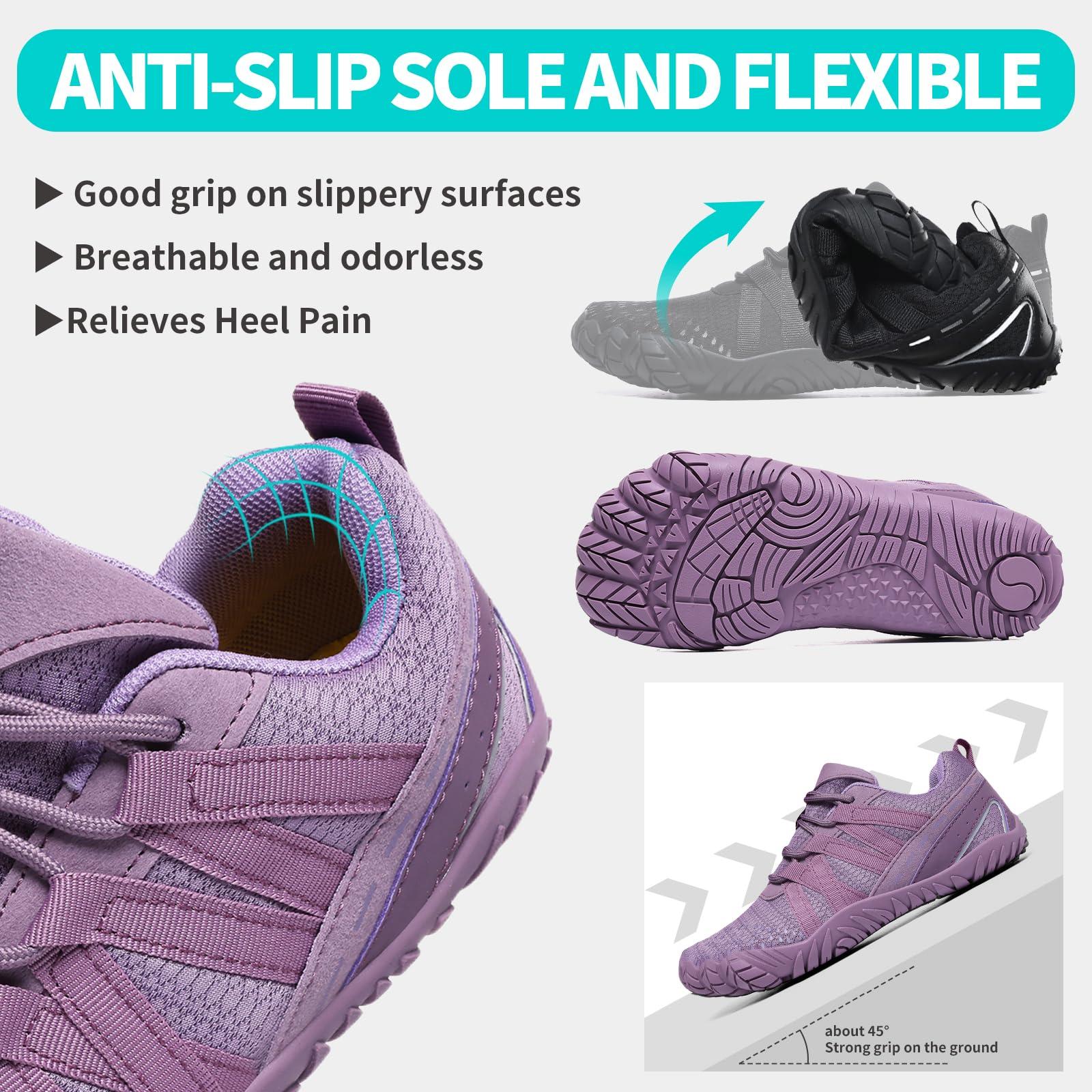 Barefoot Shoes Women Men Minimalist Zero Drop Wide Toe Box Water Shoes Hiking Barefoot Footwear Unisex Sneakers for Workout Cross-Trainer Walking Running Camping Beach Weightlifting Grounding Sport - Image 5