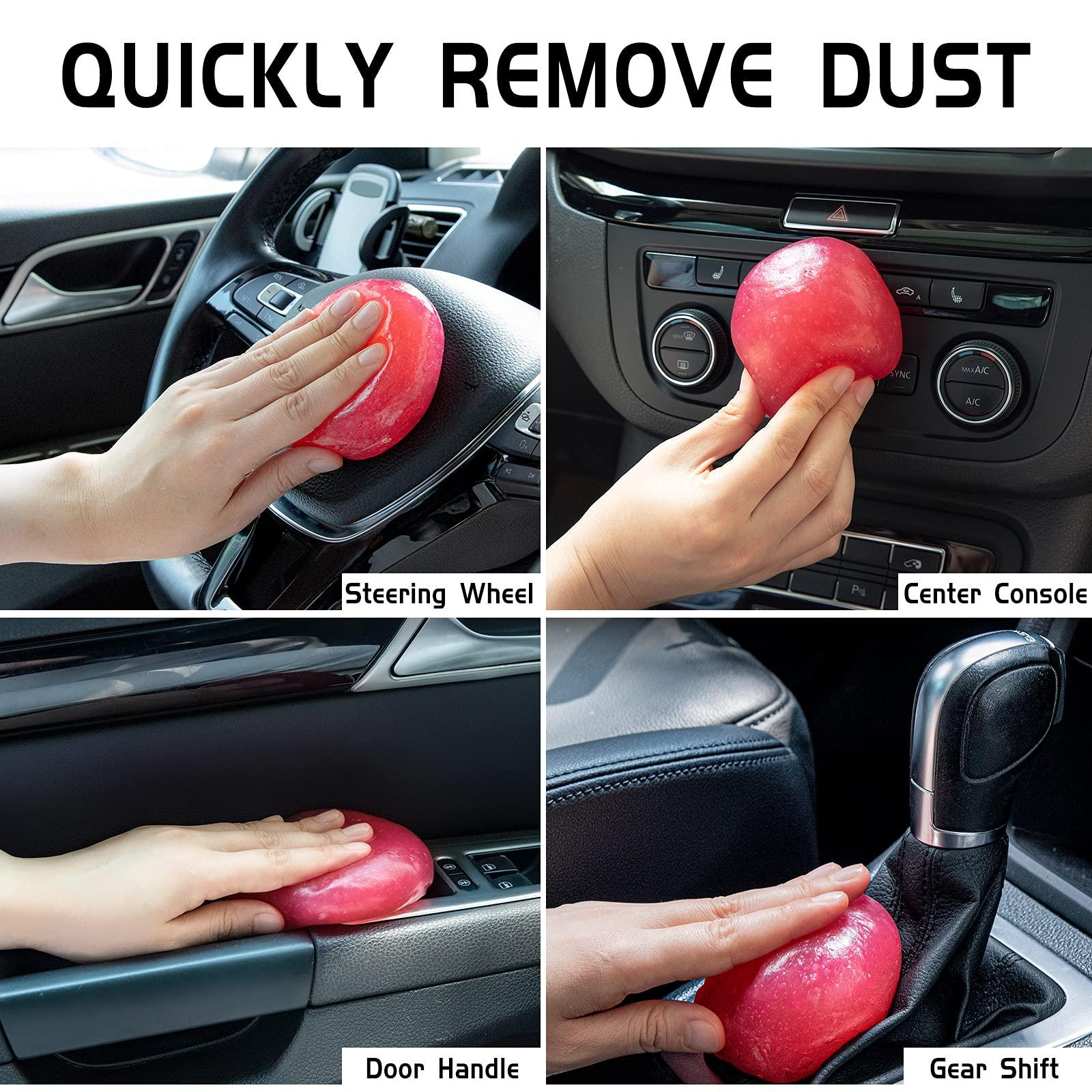 TICARVE Car Cleaning Gel Detailing Putty Car Putty Auto Detailing Tools Car Interior Cleaner Cleaning Slime Car Accessories Keyboard Cleaner Rose/NT WT: 5.6 oz (160 gr) - Image 3