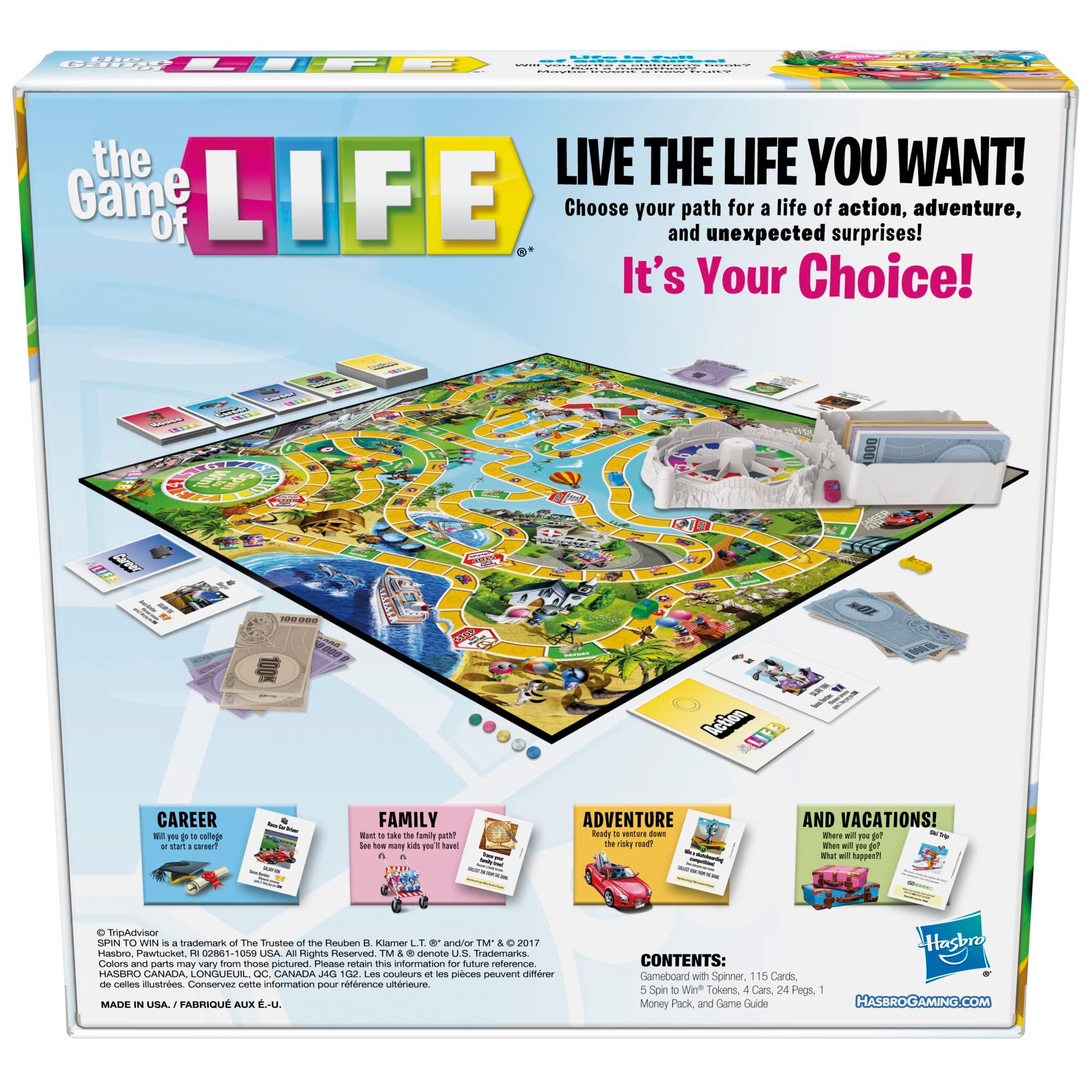 Hasbro Gaming The Game of Life Board Game, Family Games for Kids Ages 8+, Includes 31 Careers, Family Board Games for 2-4 Players, (Amazon Exclusive) - Image 2