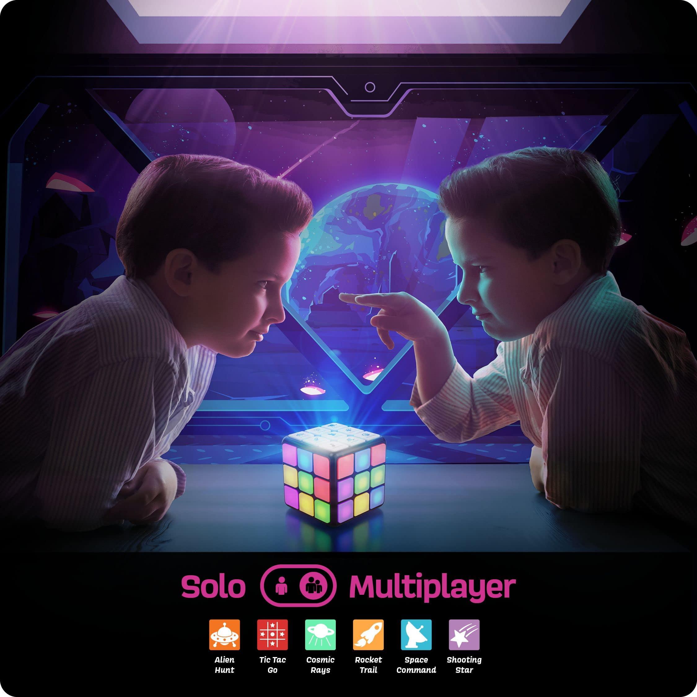 Rechargeable Game Activity Cube - Toys for Boys and Girls - 9 Fun Brain & Memory Games - Birthday Gifts for Age 6, 7, 8, 9, 10, 11, 12 Year Old Kids Teens - Best Boy Toy Gift Ideas - Image 3