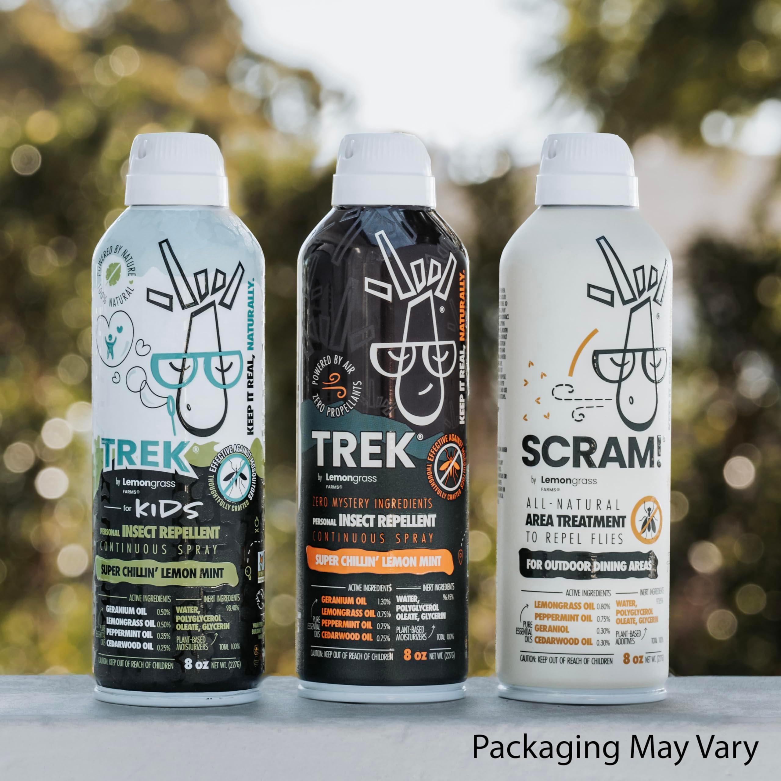 Lemongrass Farms Trek Spray | Take Control of Mosquitoes & Other Biting Insects | All Natural with Peppermint, Cedarwood, Geraniol, and Lemongrass Oil | DEET-Free | Twin Pack, 8oz Per Can, 16oz Total - Image 5