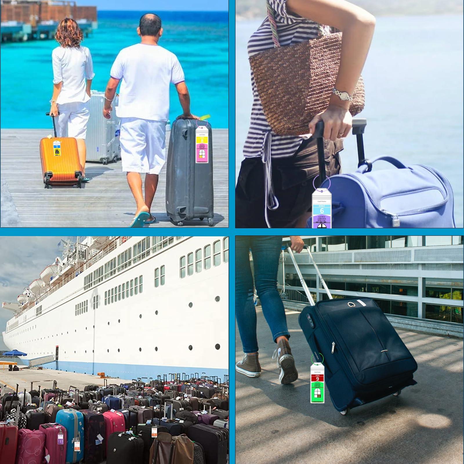 12 Pcs Royal Caribbean Cruise Essentials Kit Include Retractable Cruise Lanyards for Ship Card, Luggage Tags Holder, Waterproof Phone Pouch, Magnetic Hook for Royal Caribbean & Celebrity Cruise Lines - Image 7