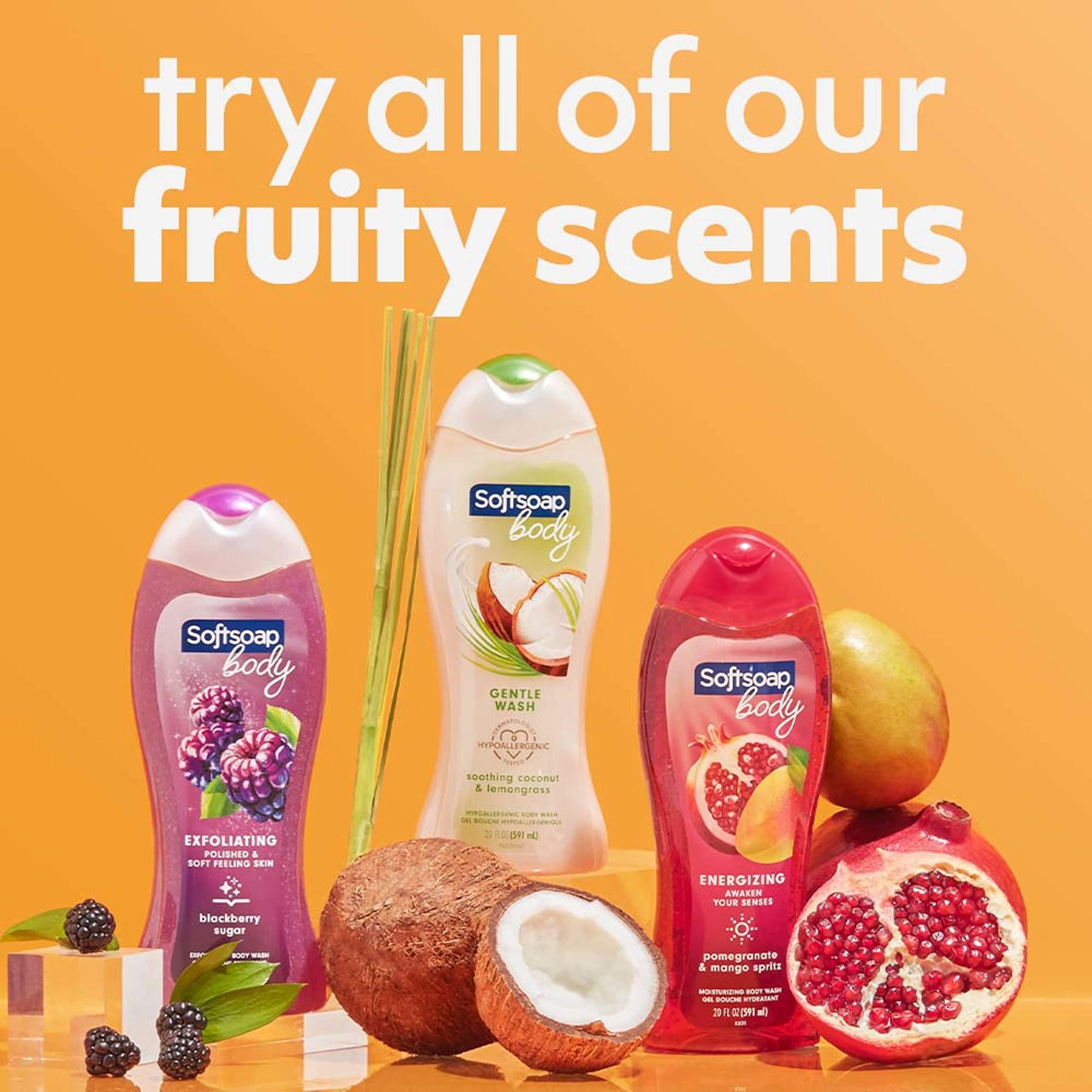 Softsoap Body Wash, Pomegranate & Mango Spritz Body Wash, 20 Fl Oz (Pack of 4) - Image 14
