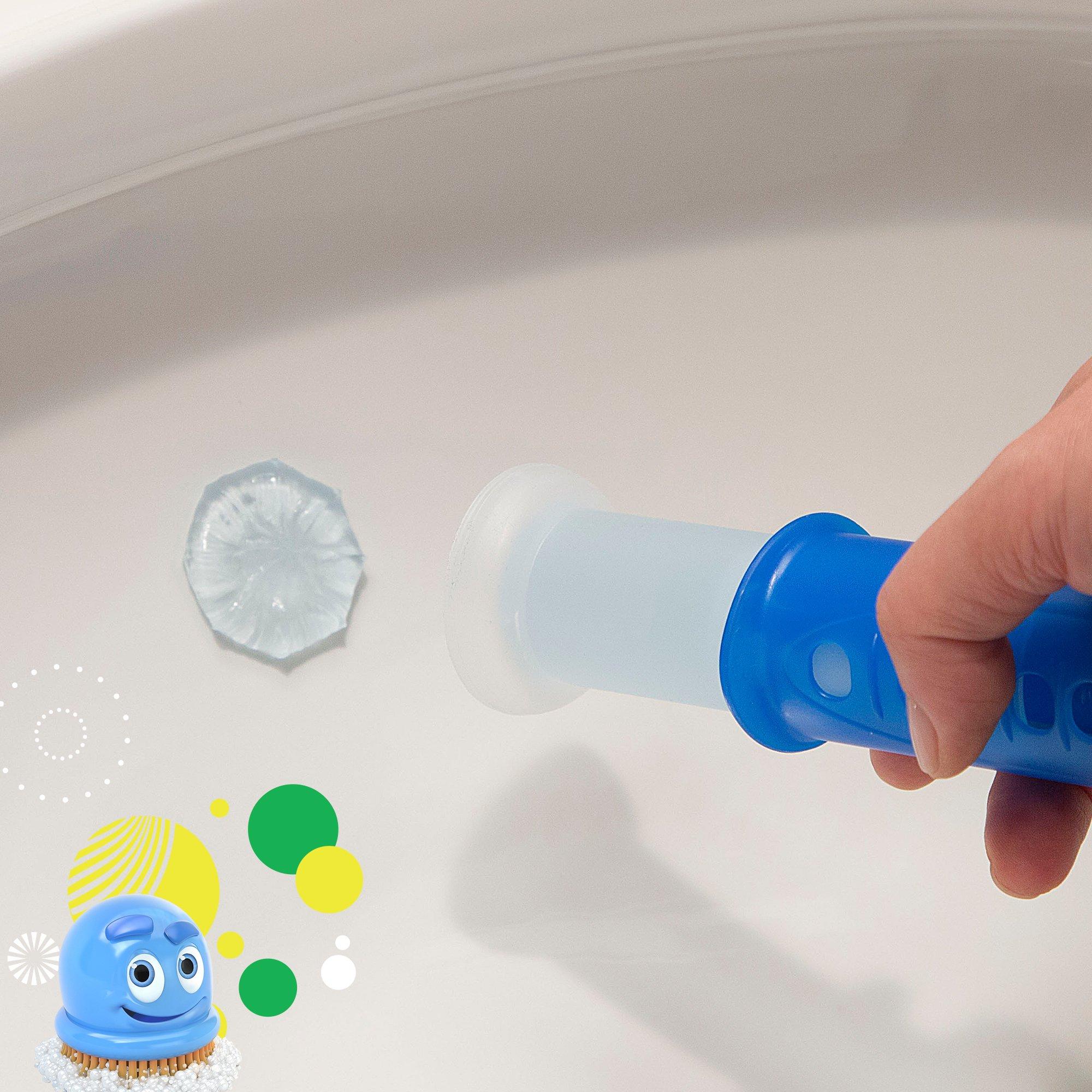 Scrubbing Bubbles Fresh Gel Toilet Bowl Cleaning Stamps, Helps Keep Toilet Clean and Helps Prevent Limescale & Rings, Rainshower Scent, 1 Dispenser with 6 Fresh Gel Stamps - Image 7