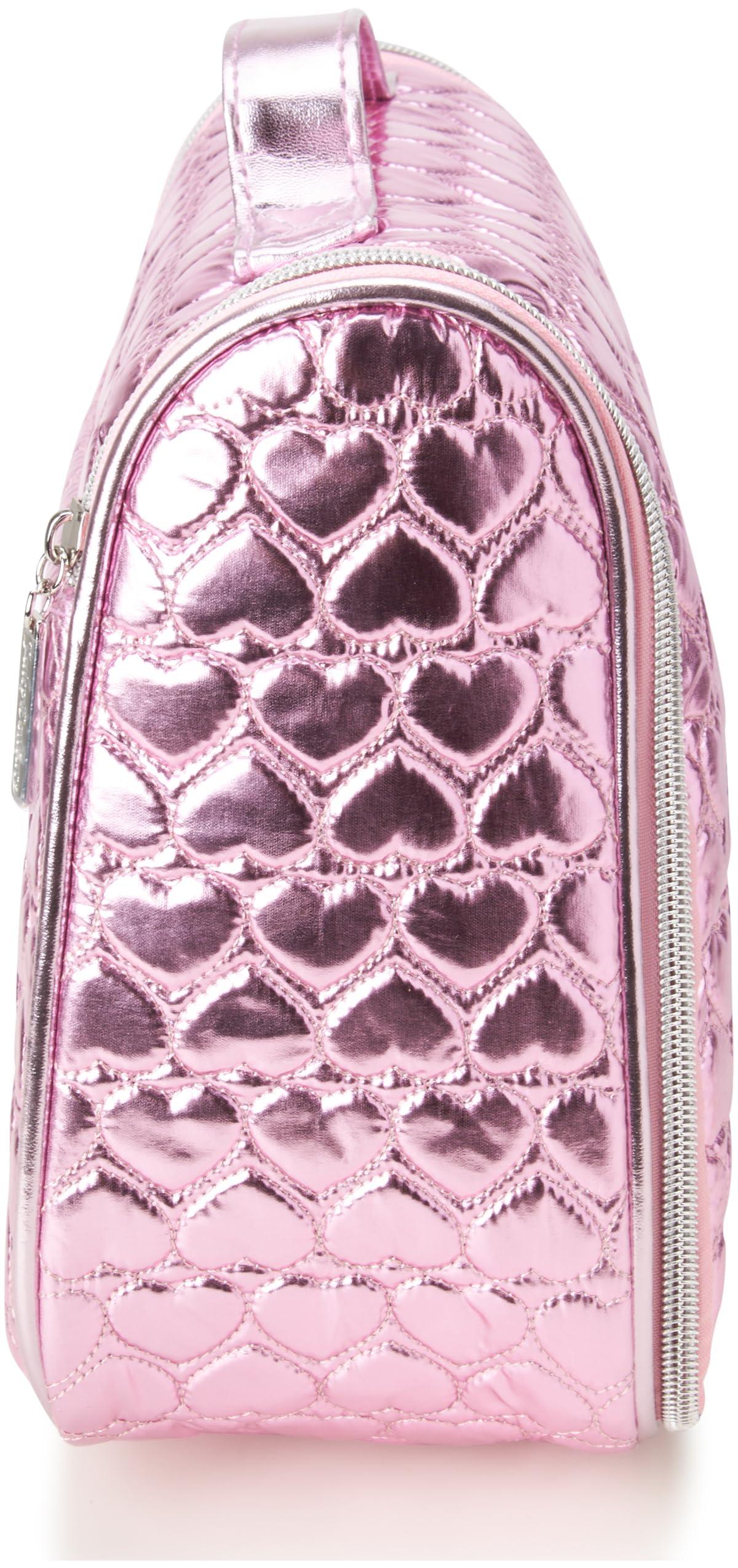 Juicy Couture Women's Cosmetics Bag - Hanging Travel Makeup and Toiletries Kit - Makeup Accessories Organizer Case with Hook, Size One Size, Pink - Image 5