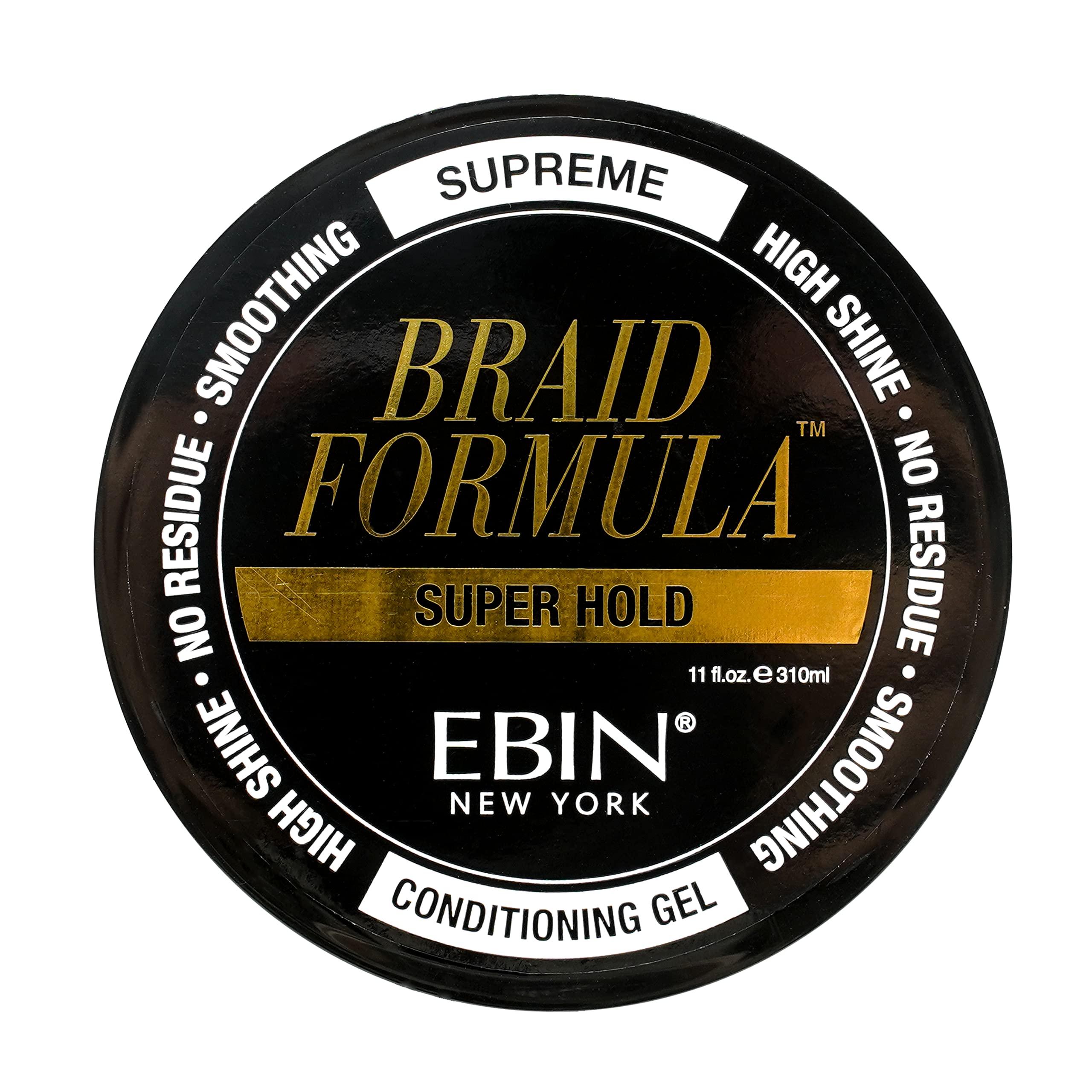 EBIN NEW YORK Braid Formula Conditioning Gel, Super Hold, 11 Oz | Great for Braiding, Twisting, Edges, No Residue, No Flaking, Strong Hold, High Shine, Smoothing with Clean, No Build-up - Image 7