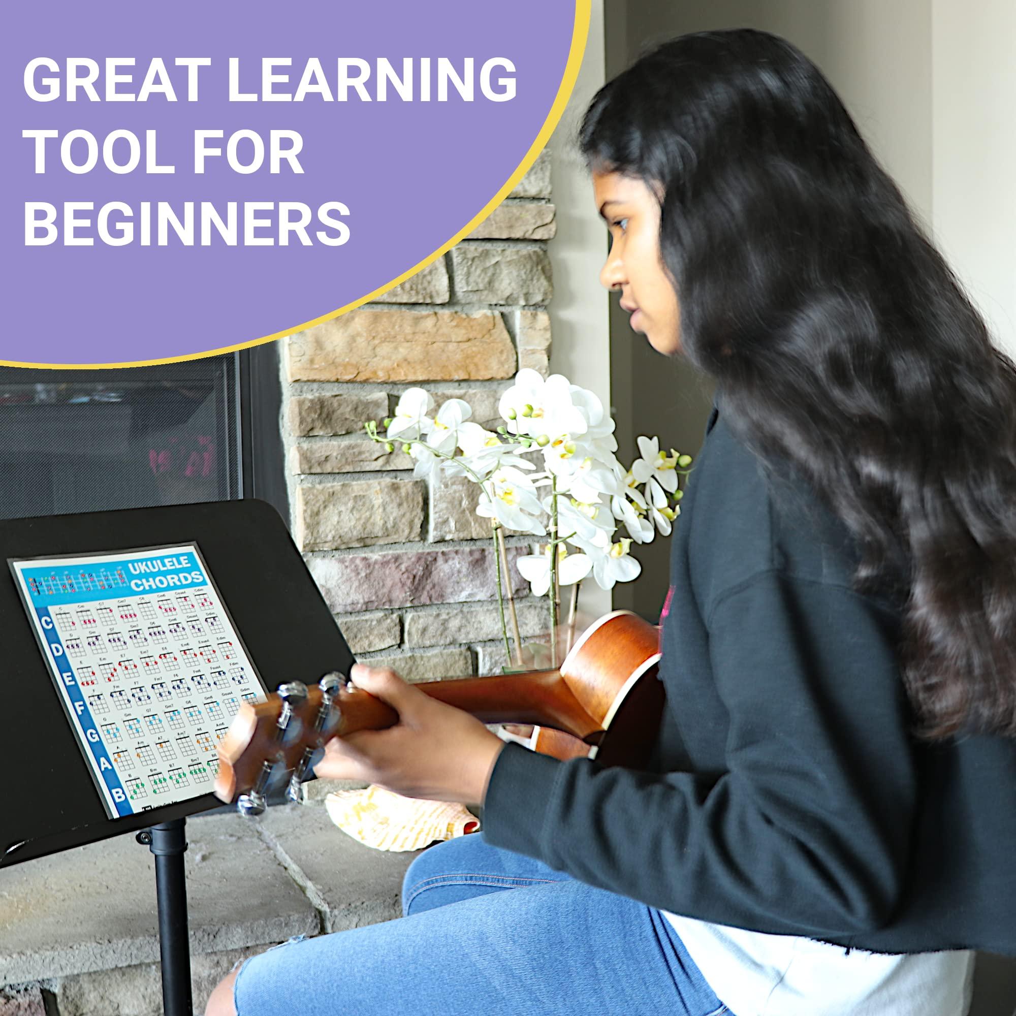 QMG Ukulele Chords Cheatsheet – Laminated A4 Music Theory Chart with Circle of Fifths for Beginners - Image 5
