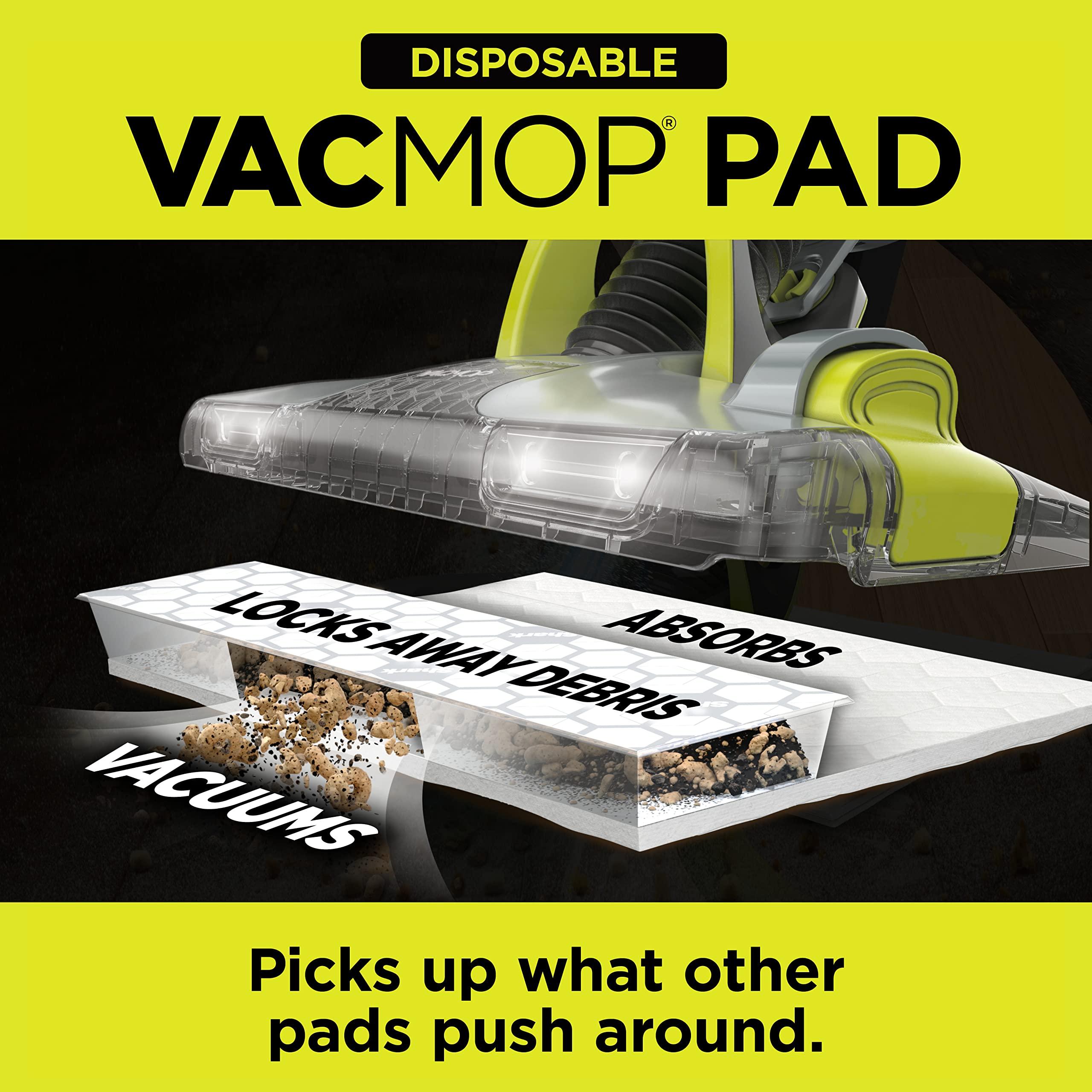 Shark VACMOP Disposable Hard Floor Pad Refills, Compatible with VM252 & VM180, No-touch Disposal, For use on ALL Sealed Floors - Stone, Hardwood, Laminate & Tile, (Pack of 3, 30 Count Total), VMP30 - Image 2