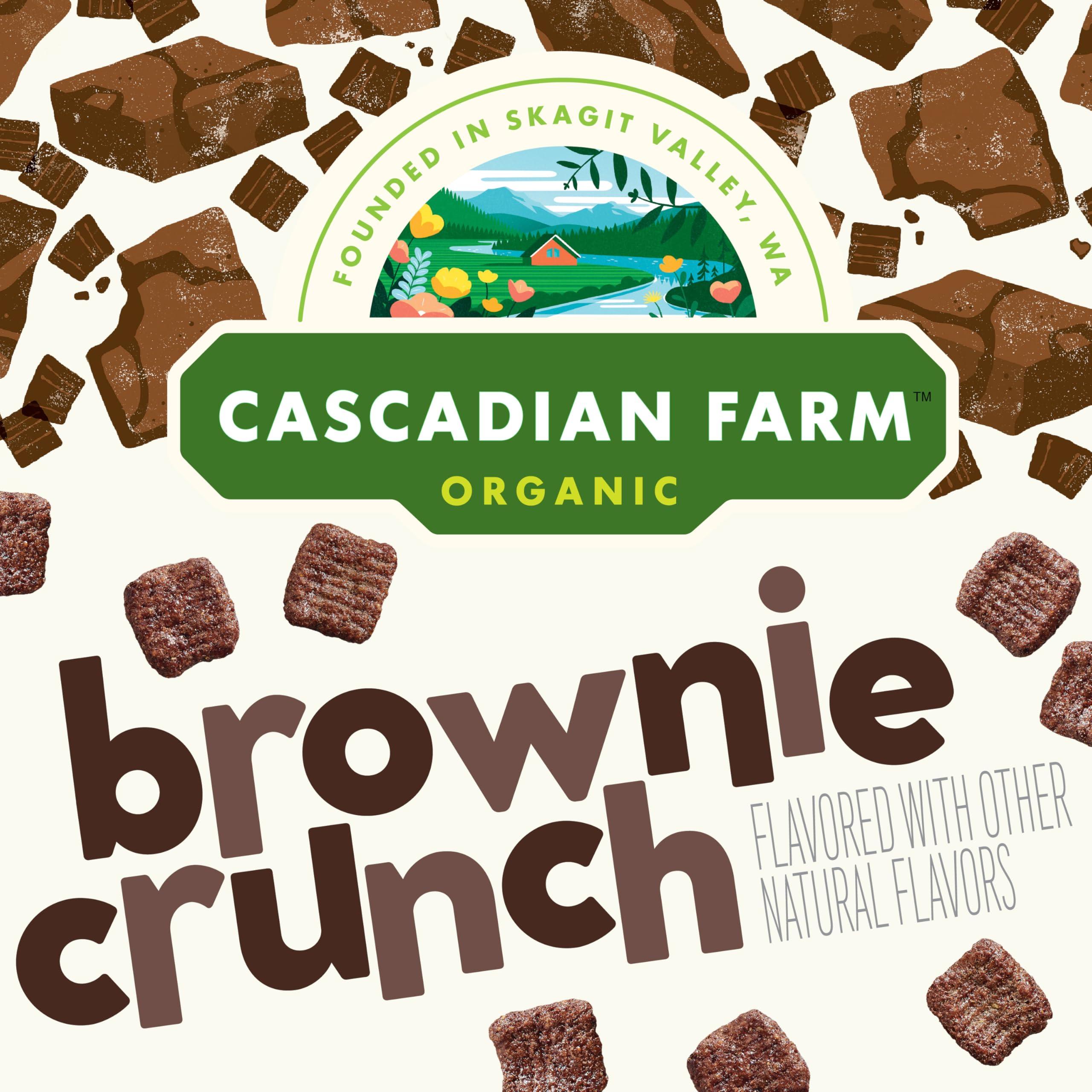 Cascadian Farm Organic Brownie Crunch Breakfast Cereal, Gluten Free, Made With Real Cocoa and Whole Grain, 12.4 oz - Image 3