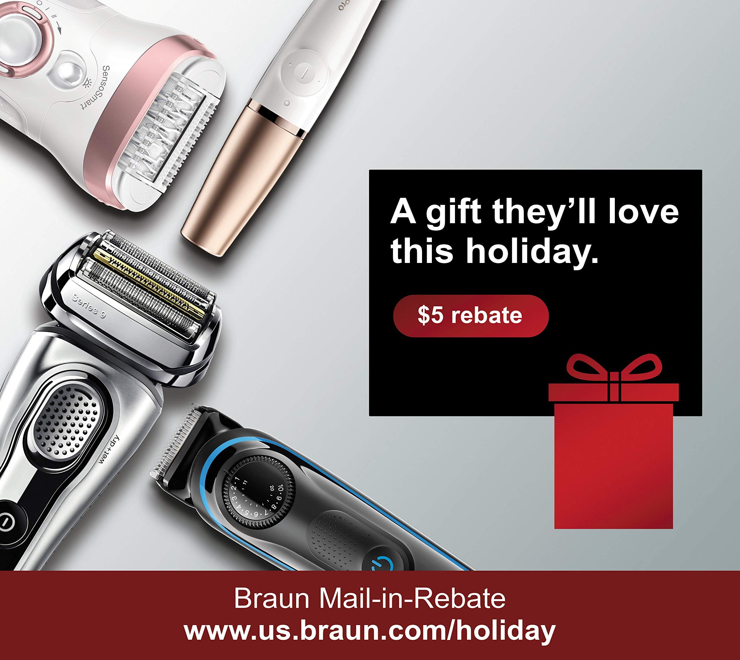 Braun Electric Razor for Men, M60b Mobile Electric Foil Shaver, Washable - Image 2