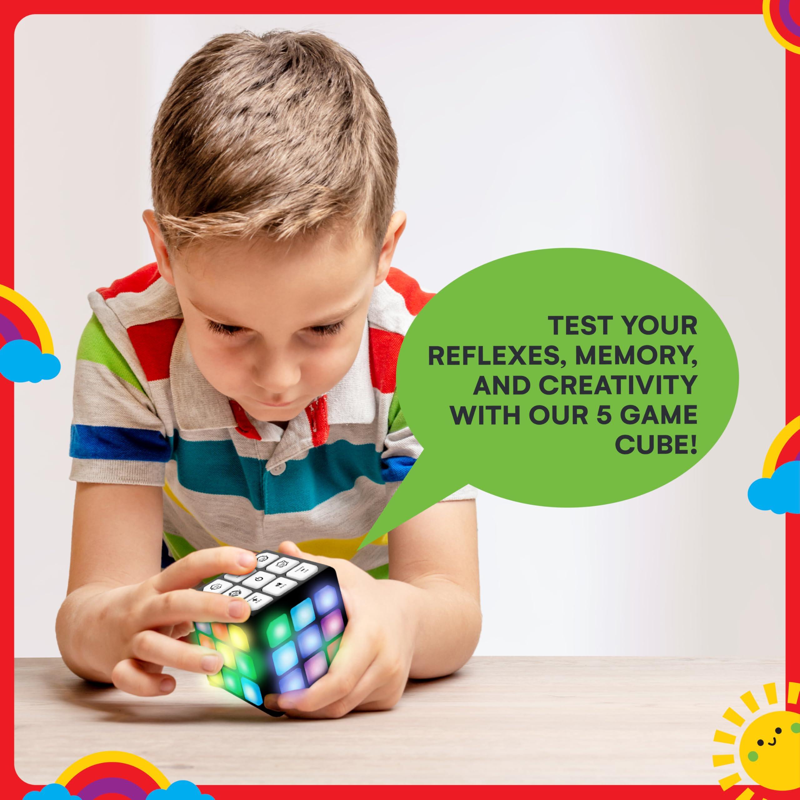 Winning Fingers Flashing Cube Electronic Memory and Brain Game - 4-in-1 Handheld Stem Toys for Kids - Cool Gadgets, Games for Boys and Girls - Fun Family Game for Kids Ages 6-12 - Educational Gift Toy - Image 4