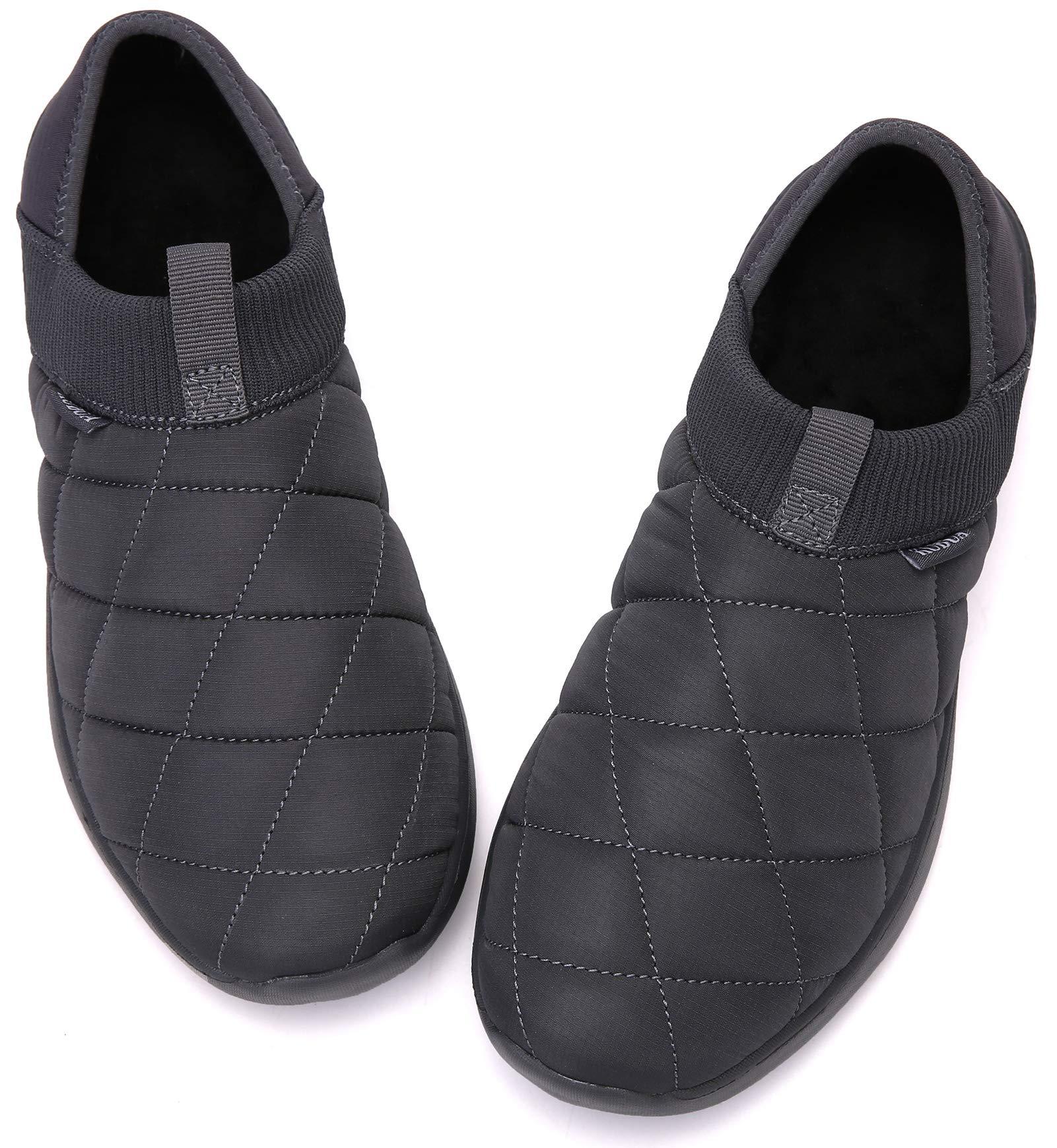 KUBUA Slippers for Men and Womens Indoor House Shoes Plush Slip on Outdoor Garden Loafers - Image 5