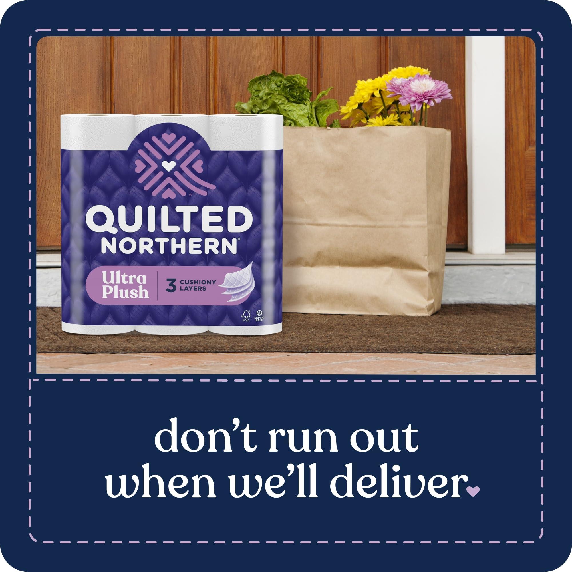 Quilted Northern Ultra Plush Toilet Paper, 8 Super Mega Rolls = 48 Regular Rolls, 3X Thicker*, 3 Ply Soft Toilet Tissue - Image 11