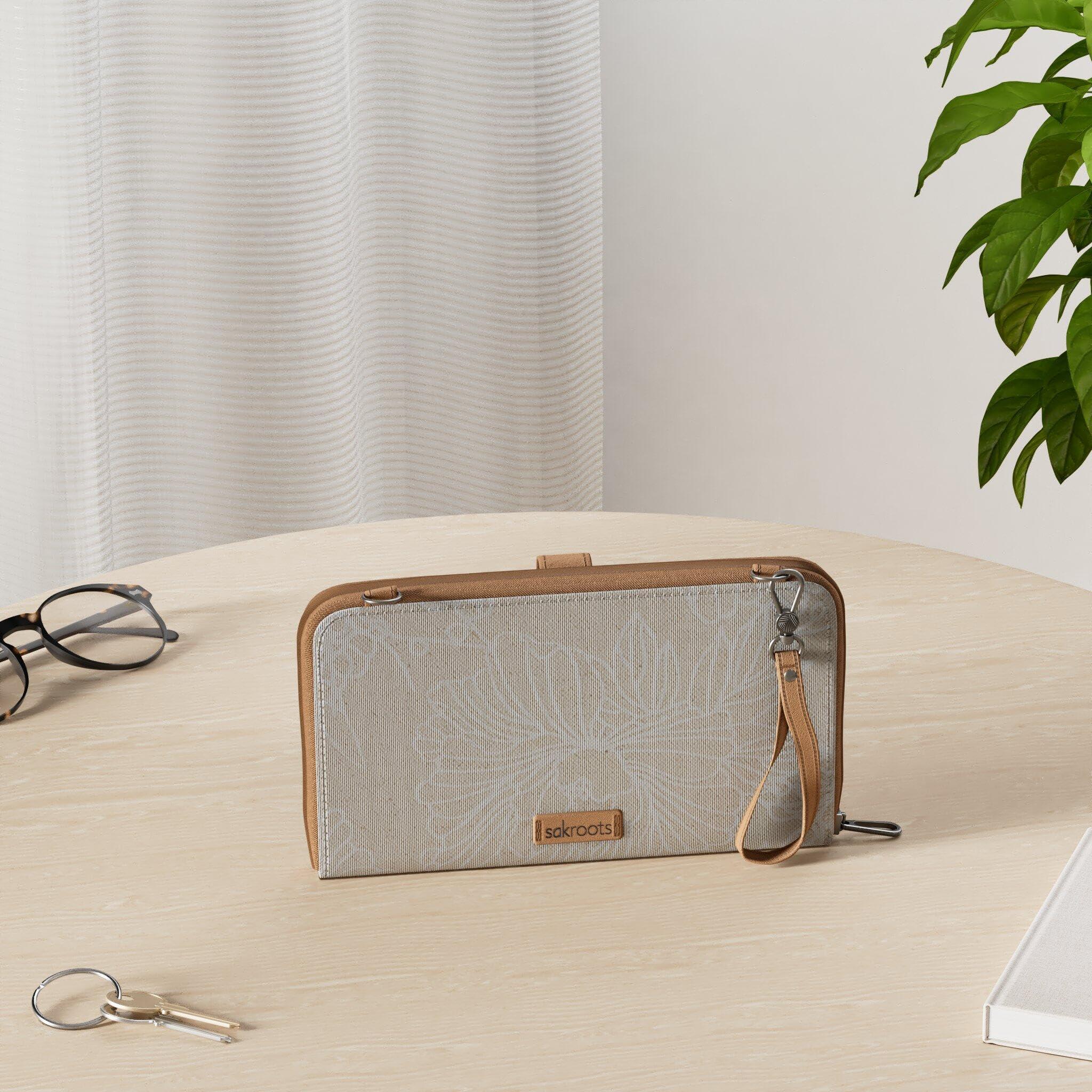Sakroots Artist Circle Smartphone Crossbody in Eco Twill, Detachable Wristlet Strap - Image 2