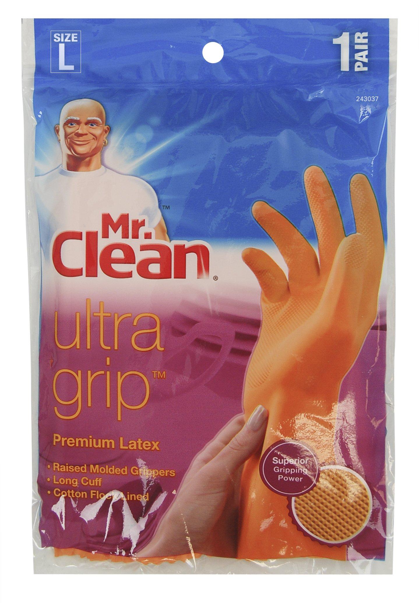 Mr Clean Ultra Grip Premium Latex Gloves 13 1/2 in Long Length Pack of 1 - Image 2