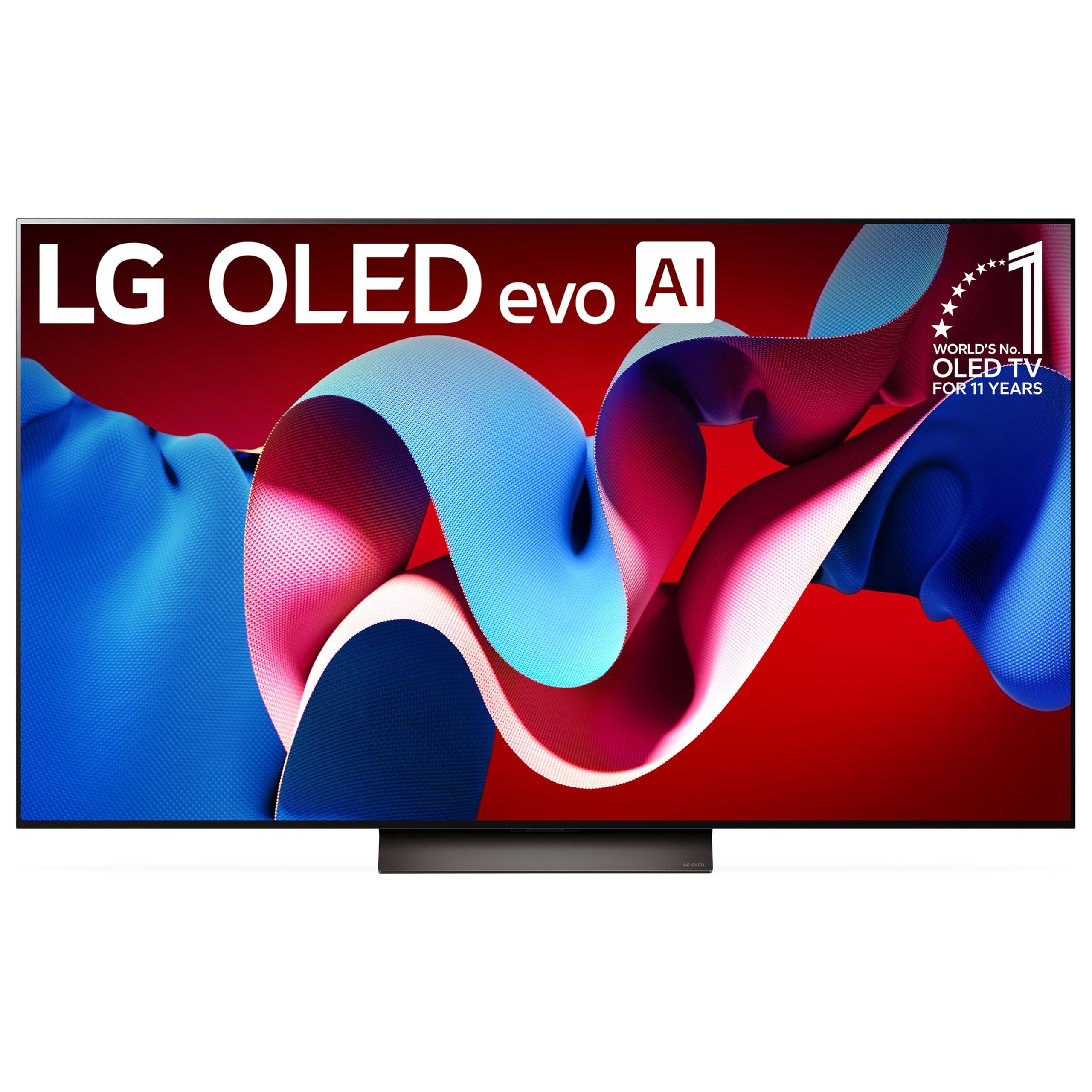 LG 65-Inch OLED evo C4 Smart TV OLED65C4PUA, with Alexa Built-in, 4K, Class, Series, Processor, Flat Screen, with Magic Remote, AI-Powered, 2024
