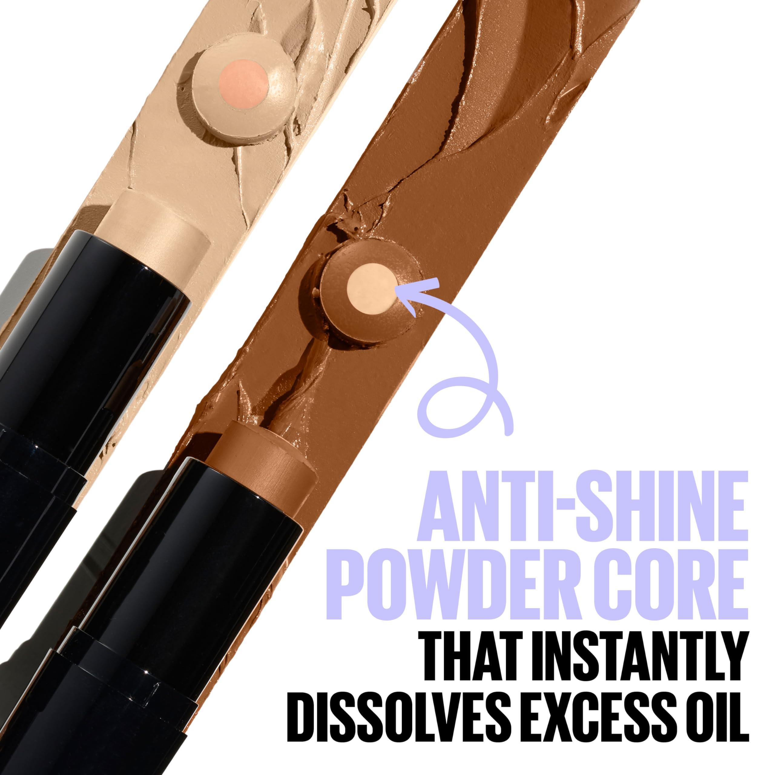 Maybelline Fit Me Shine-Free + Balance Foundation Stick, Multi-Use Face Makeup and Contour Stick For Natural, Matte Coverage, Ivory, 1 Count - Image 7