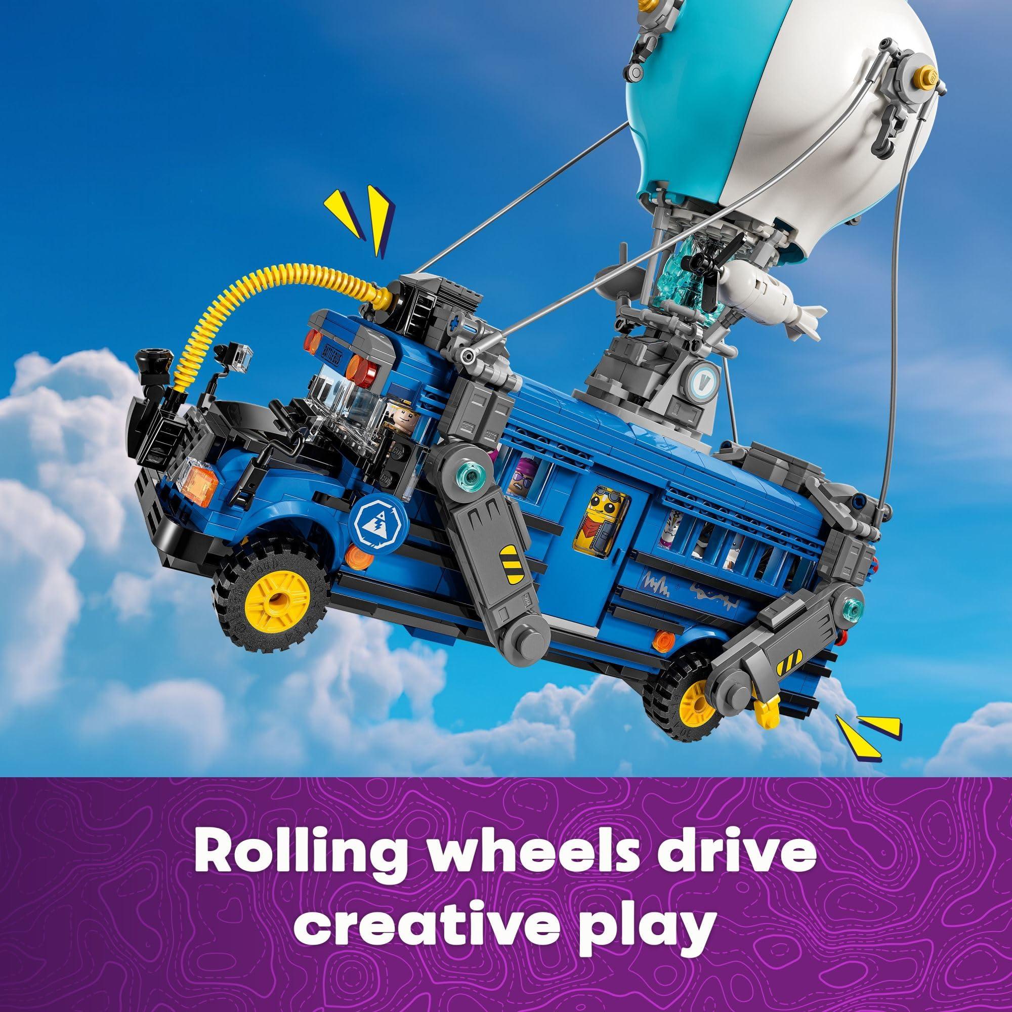 LEGO Fortnite Battle Bus - Collectible Fortnite Toy for Kids, Boys and Girls, Ages 10+ - Pretend Play Set with 9 Minifigures from Video Game - Gift Ideas for Fans - 77073 - Image 4