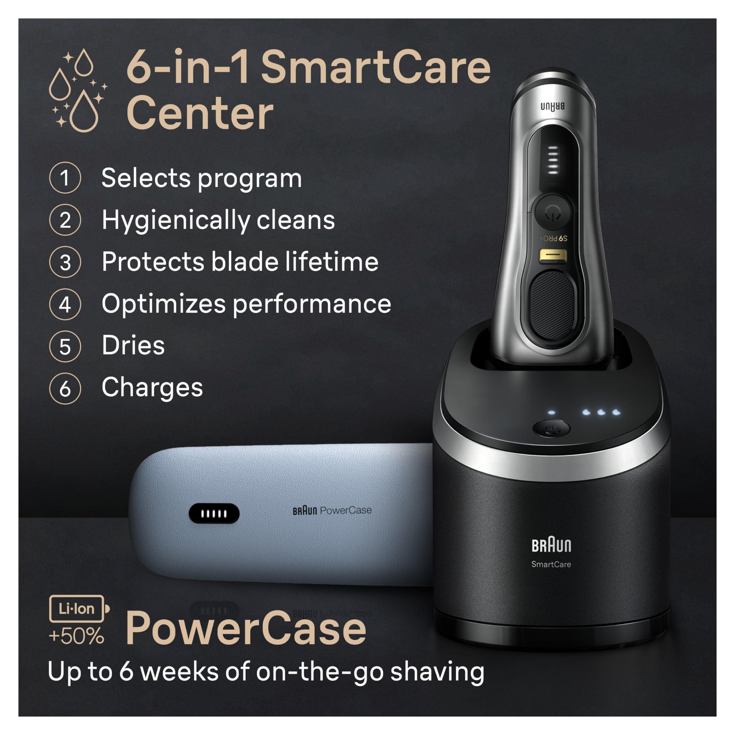 Braun Series 9 PRO+ Electric Shaver, Shaving Kit with 5 Pro Shave Elements and ProComfort Head, SmartCare Center - Image 5