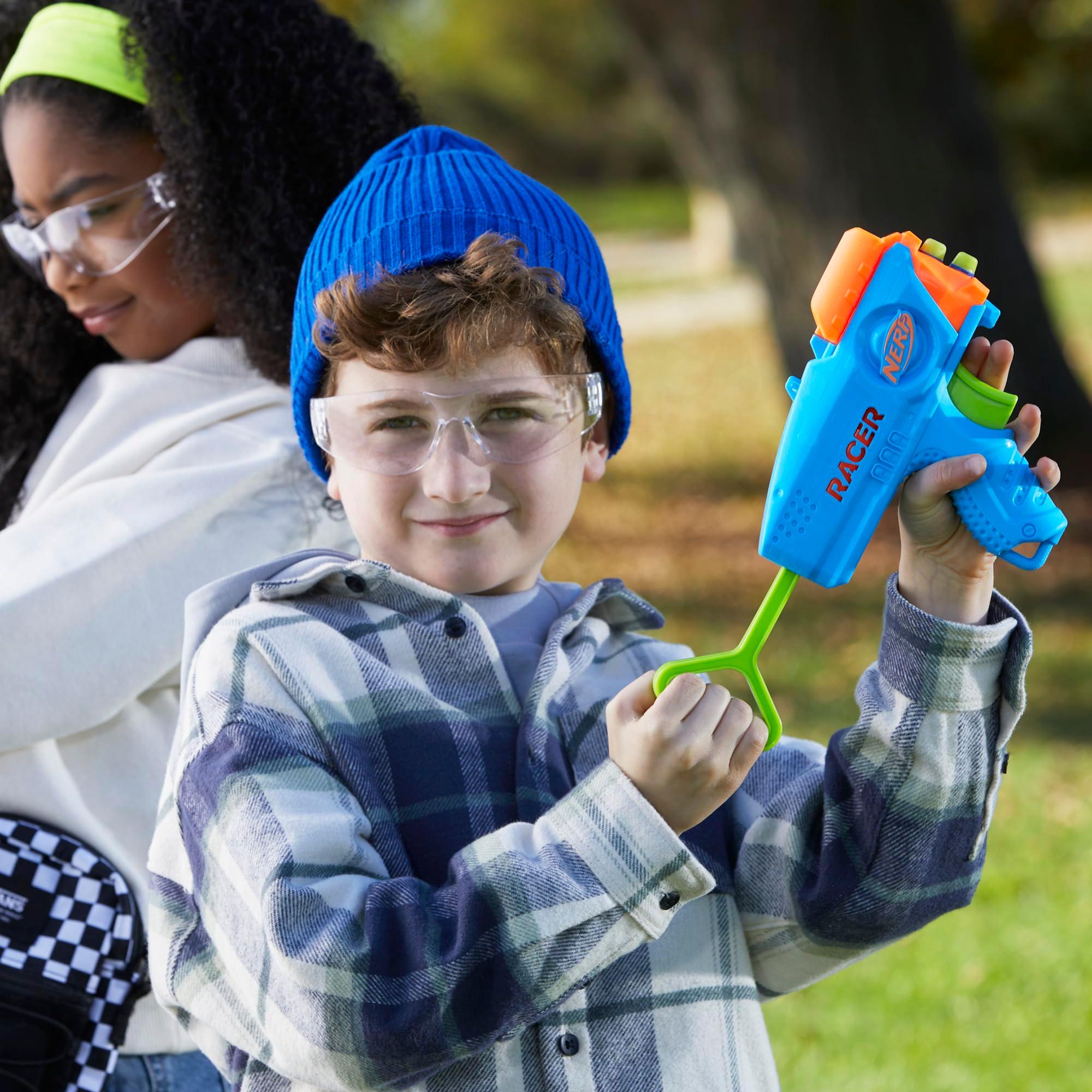 NERF Elite Junior Racer Easy Play Dart Blaster, 4 Nerf Elite Darts, Nerf Blaster Outdoor Toys, for Kids, Ages 6+ - Image 5