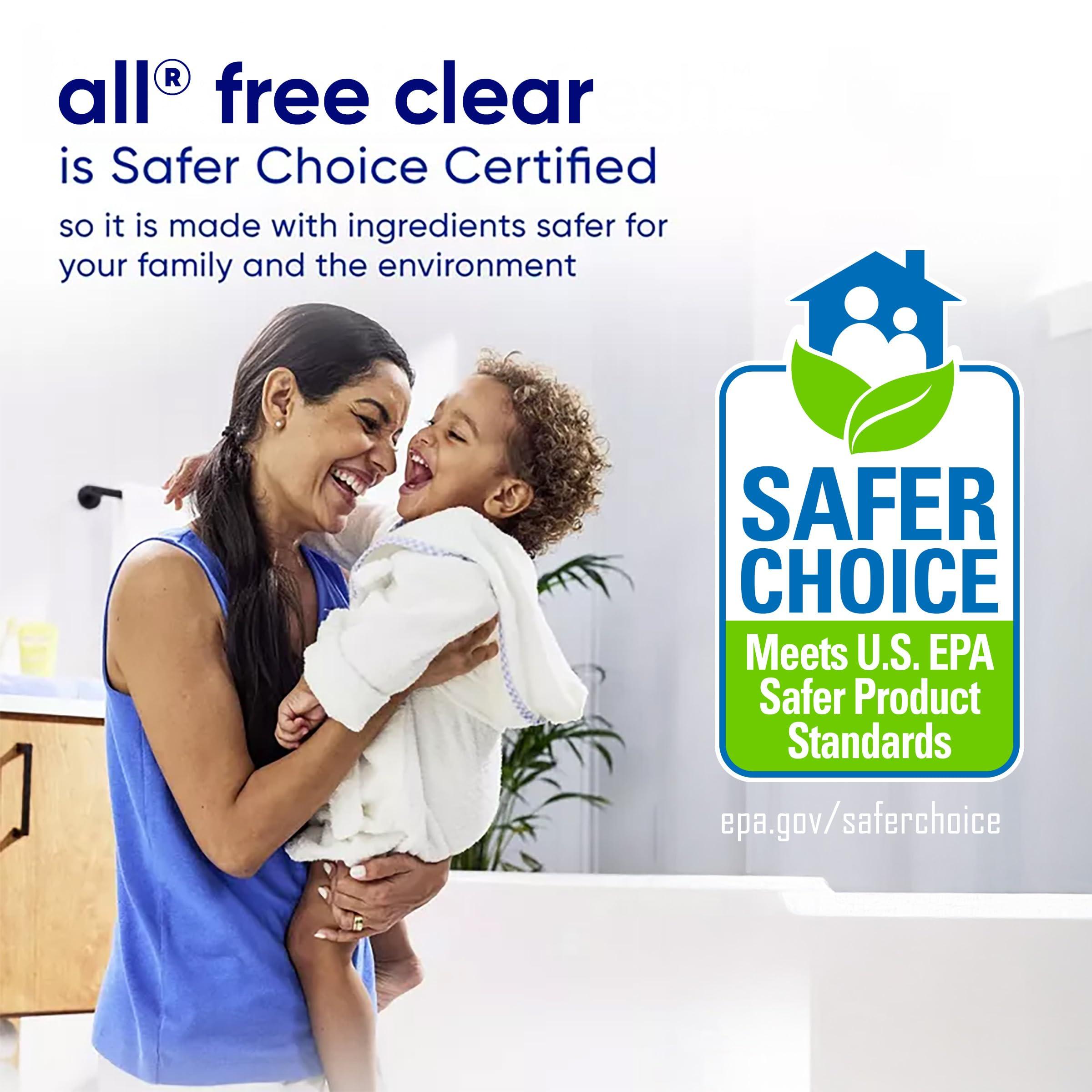 all free clear, Original, Liquid Laundry Detergent for Sensitive Skin, Unscented and Hypoallergenic, Concentrated, 82.5oz, 110 Loads - Image 6