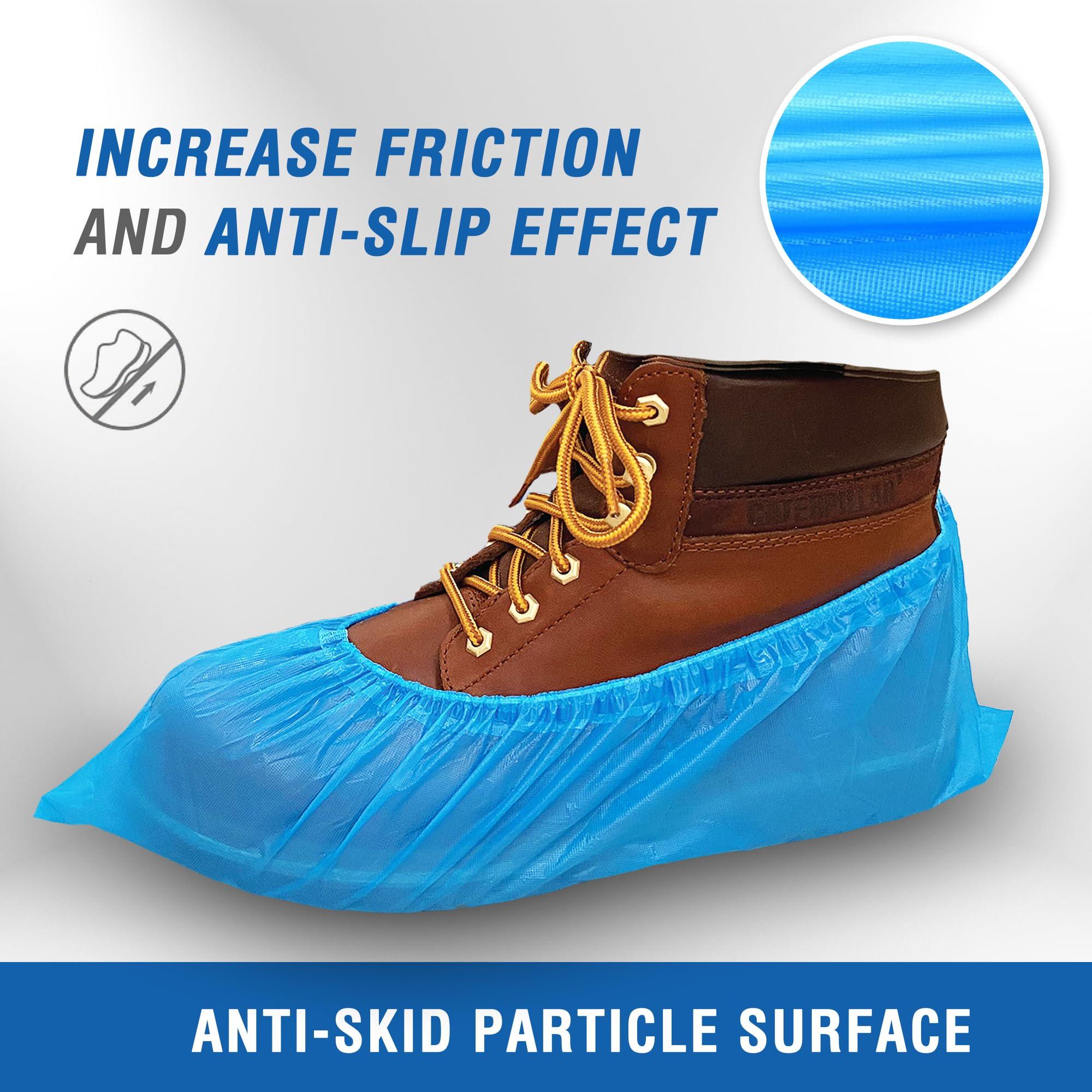 ProtectX Disposable Shoe & Boot Covers, XL Extra Large, 100-pack (50 pairs), Waterproof, Slip Resistant, Durable CPE plastic, Fits up to Men’s 14 US Size and All Women’s US Size Shoes - Image 5