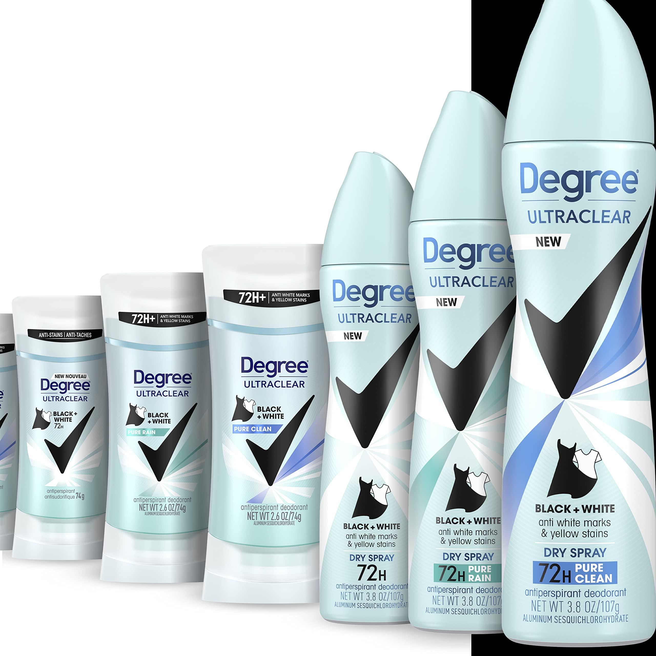 Degree Antiperspirant for Women Protects from Deodorant Stains Pure Clean Deodorant for Women 2.6 Ounce (Pack of 4) - Image 6